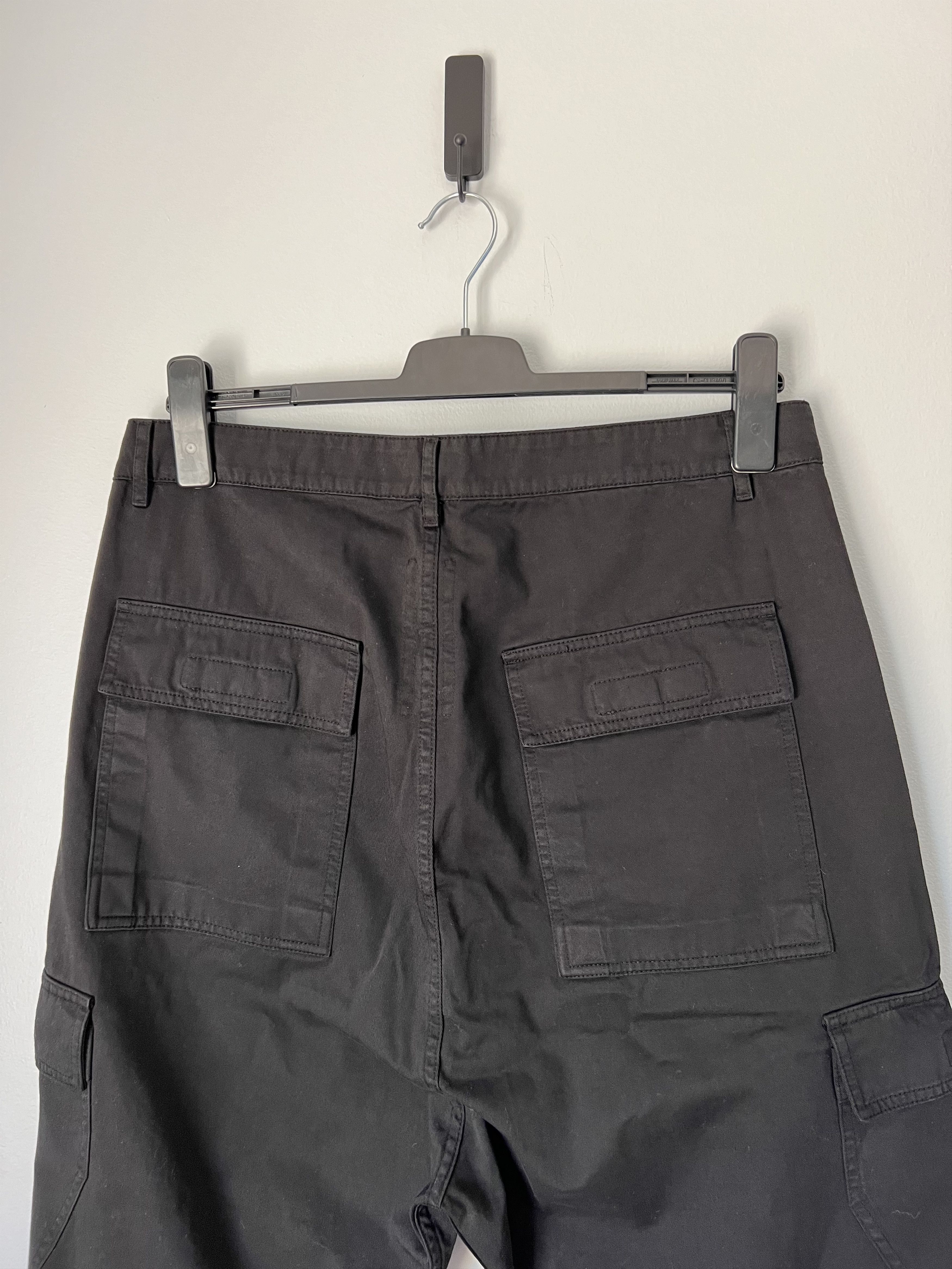 Rick Owens Drkshdw Rick Owens DRKSHDW Straight Leg Cargo Pants in Black Size US 34 / EU 50 - 5 Thumbnail