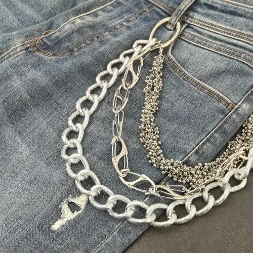 VIBE Heavy-Duty Cuban Link Hip-Hop Pants Chain Size ONE SIZE - 1 Thumbnail