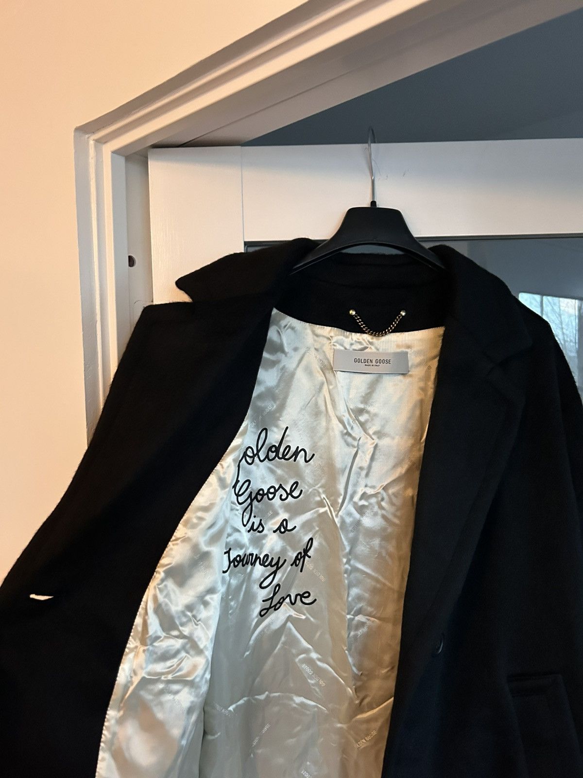 Golden Goose Golden Goose Single-Breasted Black Cocoon Coat Size S / US 4 / IT 40 - 5 Thumbnail