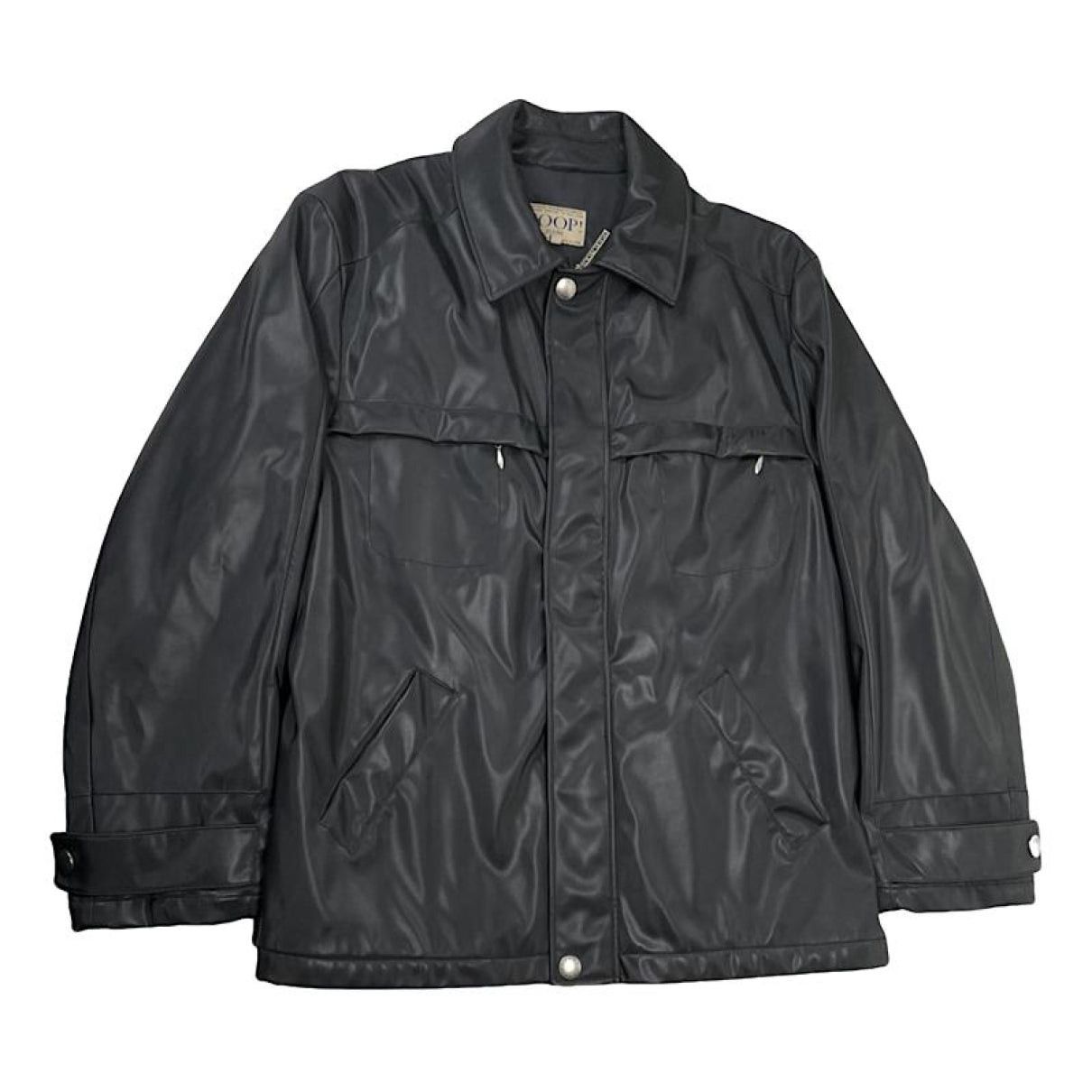 Joop! Black Leather Jacket Size XL / US 12-14 / IT 48-50 - 1 Thumbnail