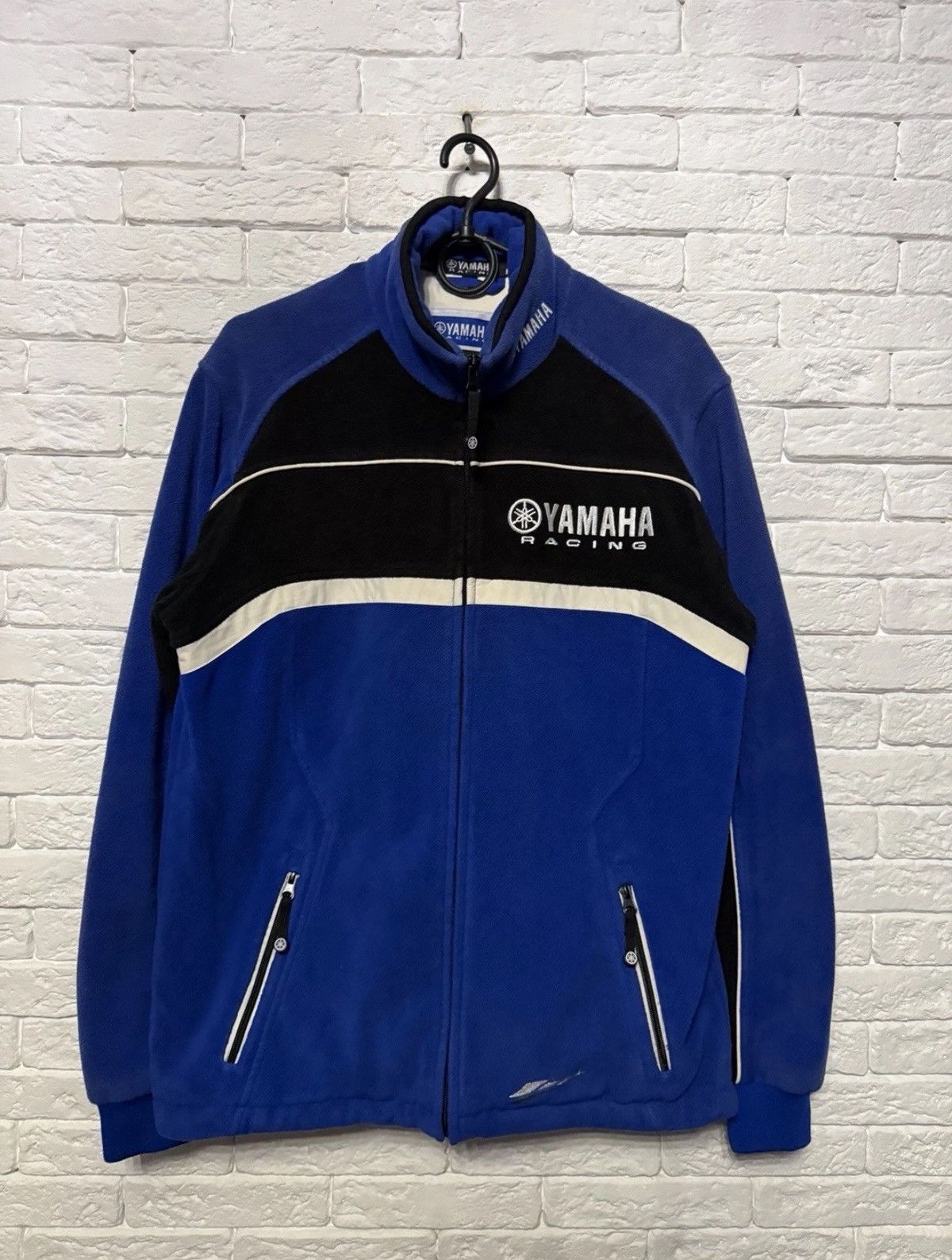 Yamaha Yamaha Racing Paddock Fleece Bomber Jacket Huge Logos Size US L / EU 52-54 / 3 - 1 Thumbnail