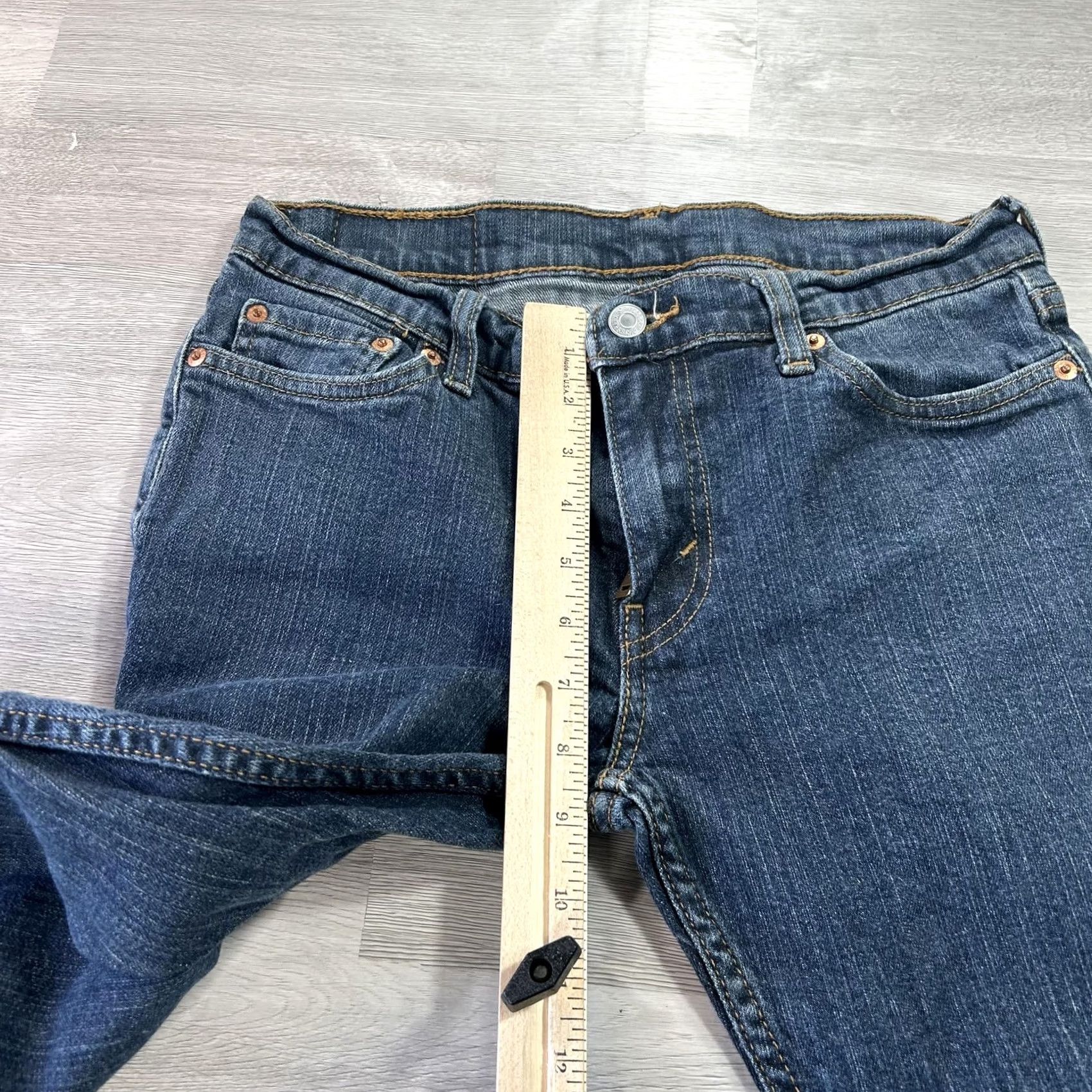 Levi's Levi's 511 Slim Jeans Mens 30x30 Blue Tapered Stretch Denim Medium Wash Pants Size US 30 / EU 46 - 7 Thumbnail