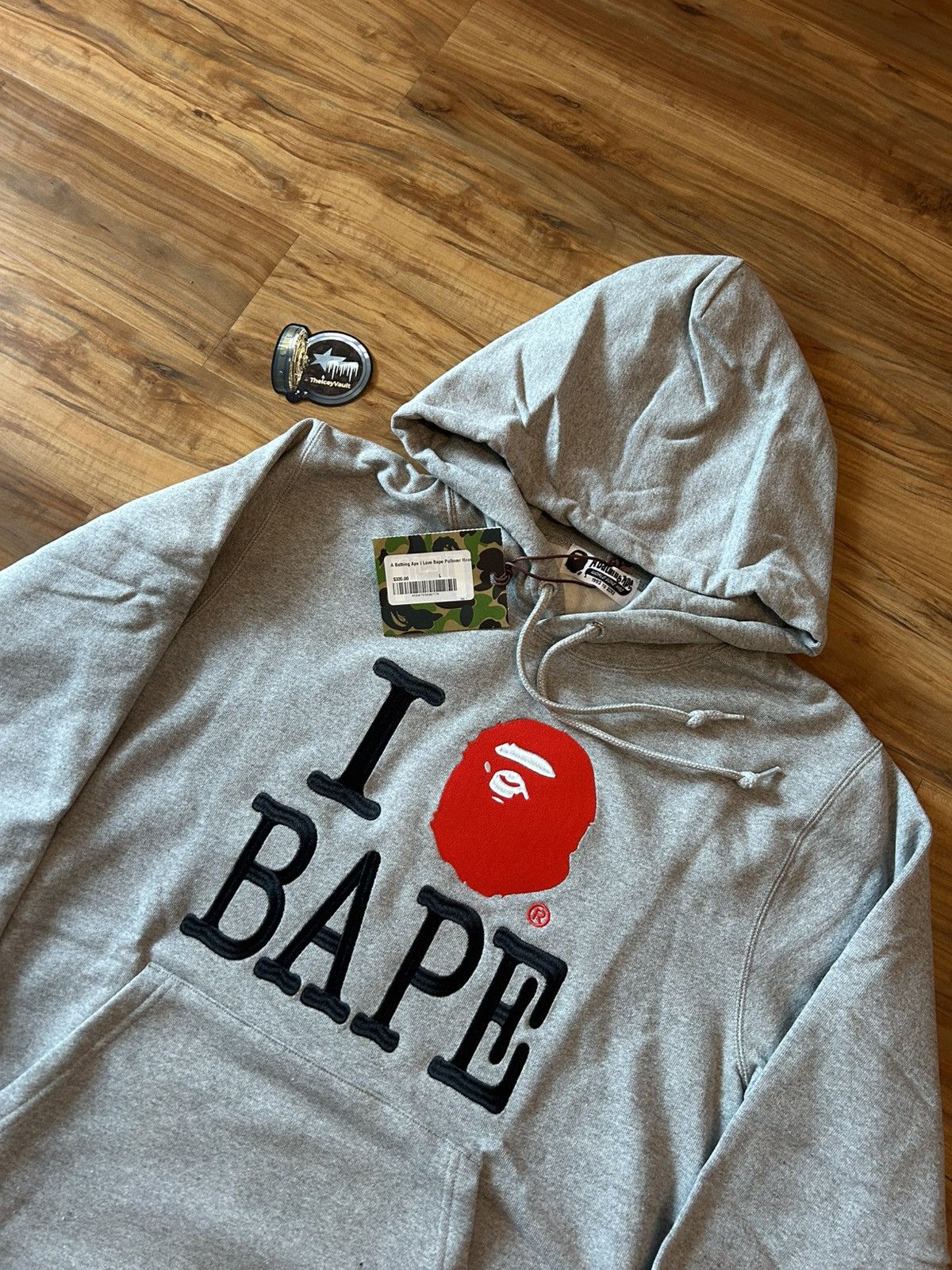 Bape NEW Bape I Love Bape Logo Pullover Hoodie Size US L / EU 52-54 / 3 - 7 Thumbnail