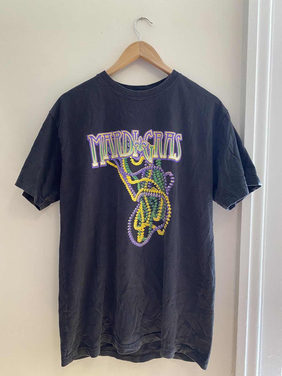 Vintage Vintage 90s Mardi Gras T-Shirt Size US L / EU 52-54 / 3 - 1 Thumbnail