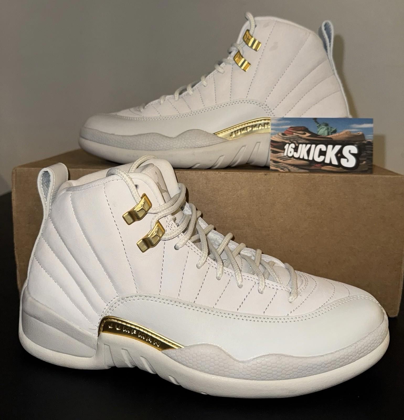 Jordan Brand Nike Air Jordan 12 Retro Phantom Metallic Gold FD9101 007 Size US 12 / IT 42 - 1 Thumbnail