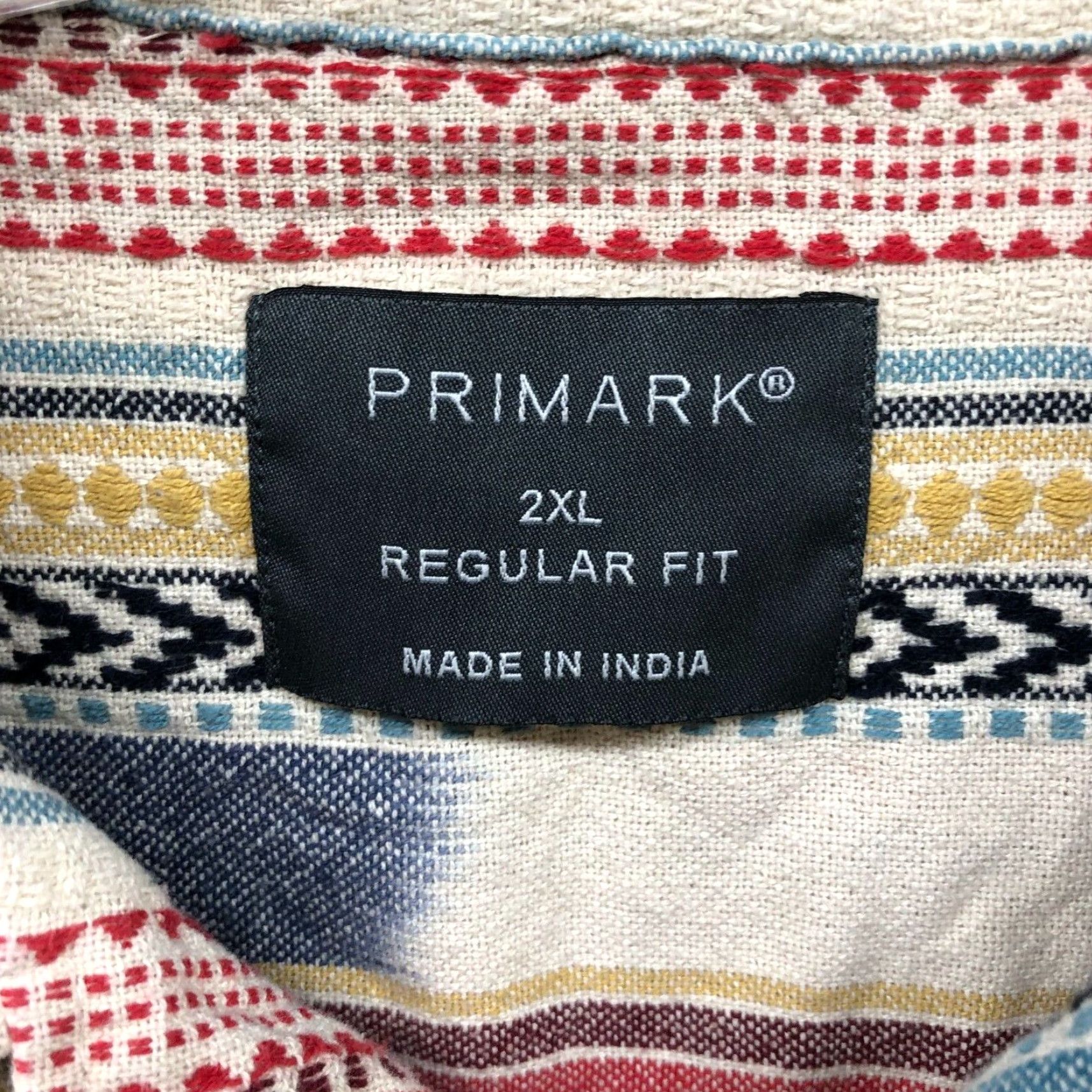 Primark Primark Shirt Mens 2XL Beige Short Sleeve Button-Up Woven Floral Hawaiian Tropical Coastal Resort Size US XXL / EU 58 / 5 - 5 Thumbnail