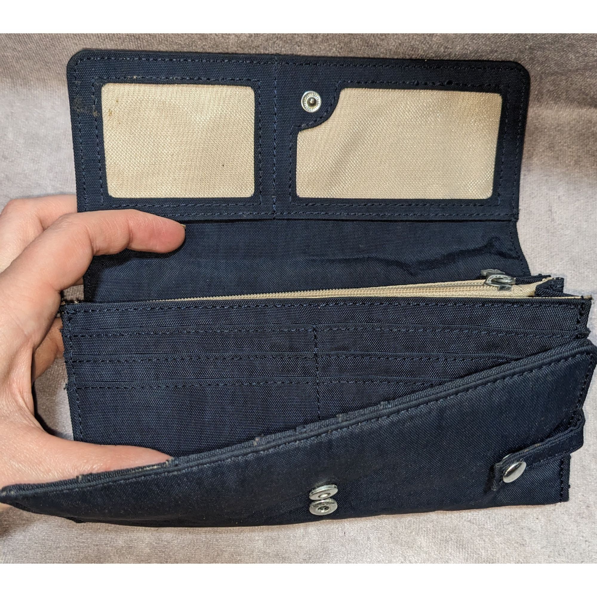 Other Preppy Sporty Kipling Navy Nylon Wallet Size ONE SIZE - 4 Thumbnail