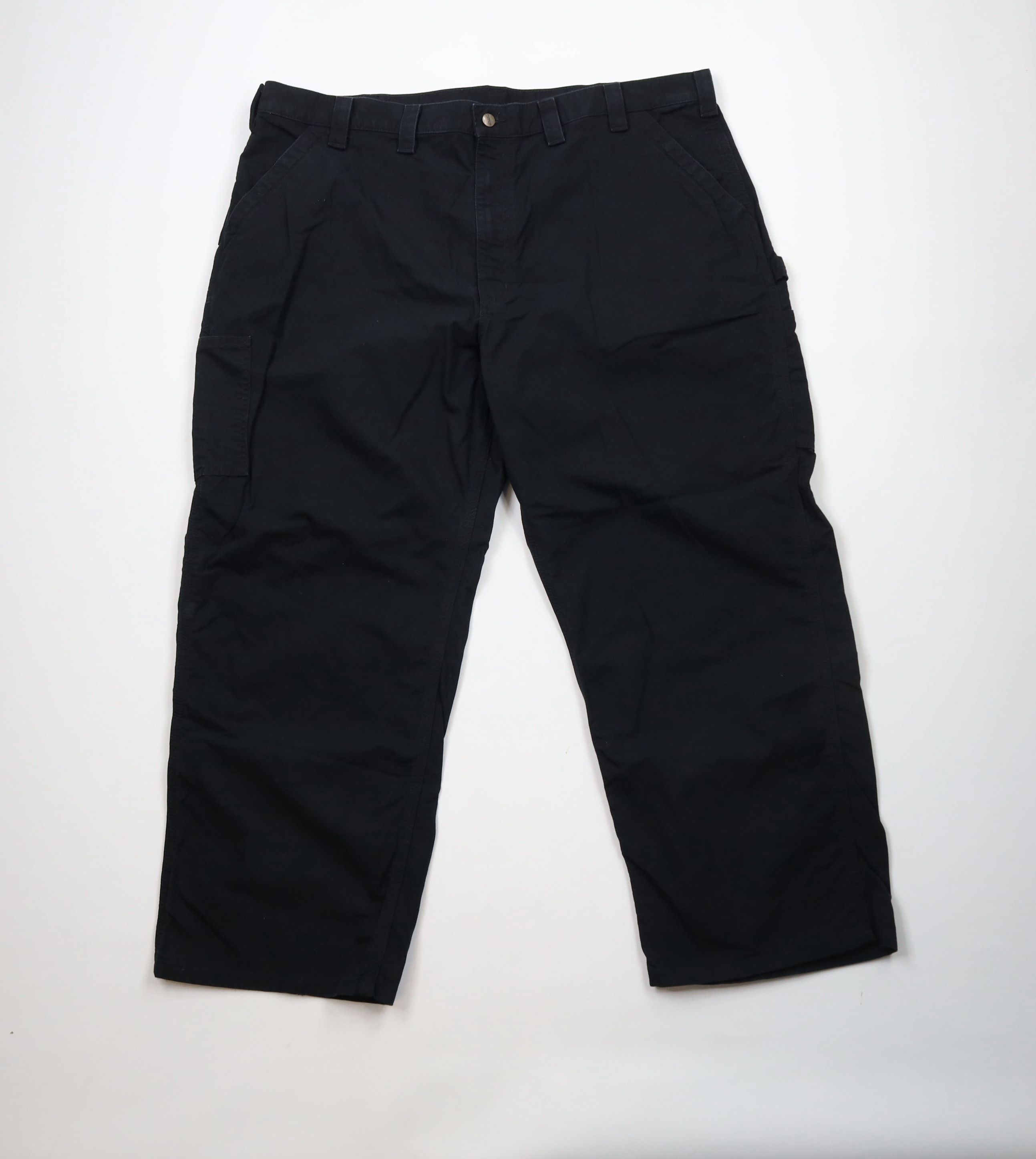 Carhartt × Vintage Vintage Y2K Carhartt Canvas Wide Leg Dungaree Pants Black Size US 44 / EU 60 - 1 Thumbnail