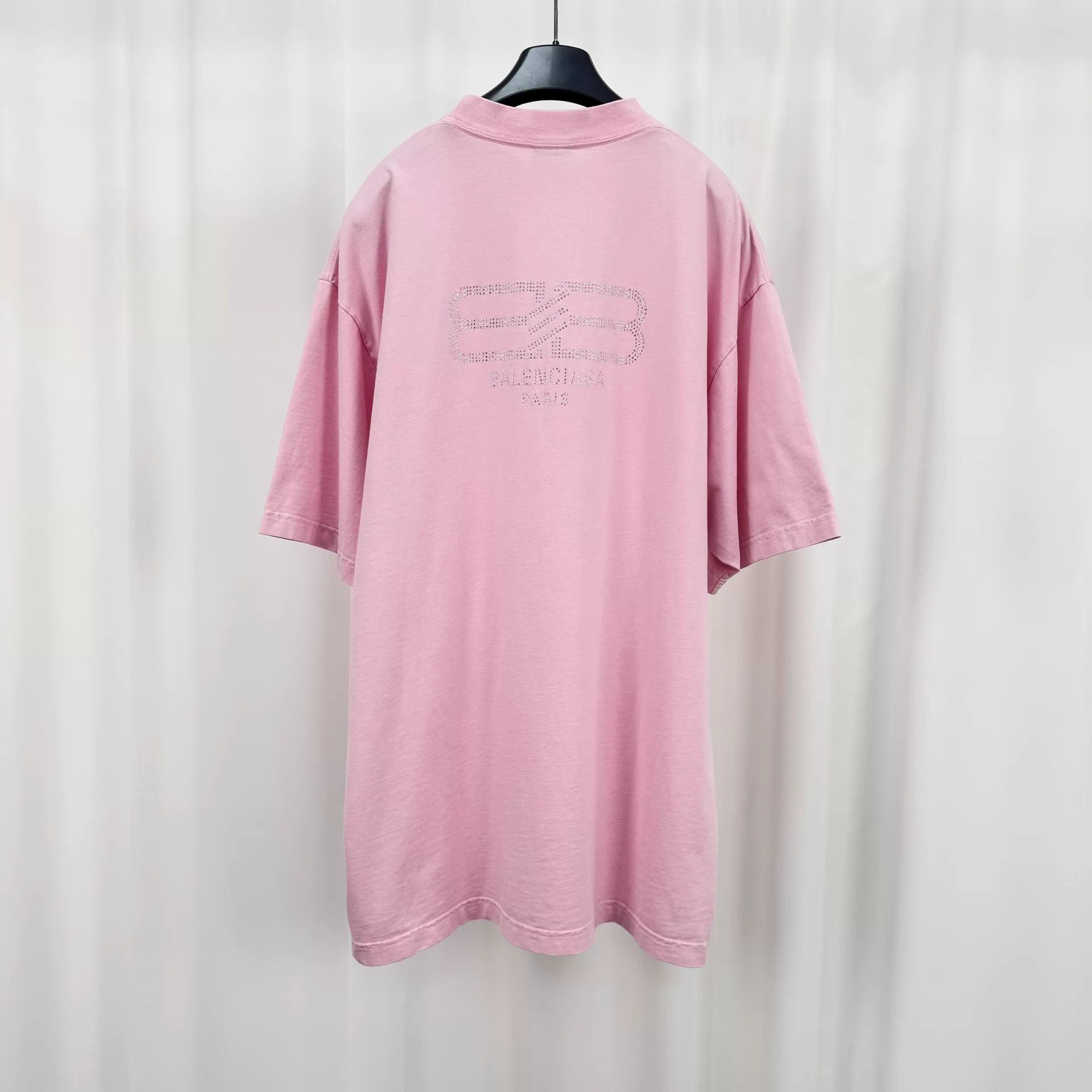 Balenciaga Balenciaga Back Rhinestone Logo Short Sleeve M New Size M / US 6-8 / IT 42-44 - 2 Thumbnail