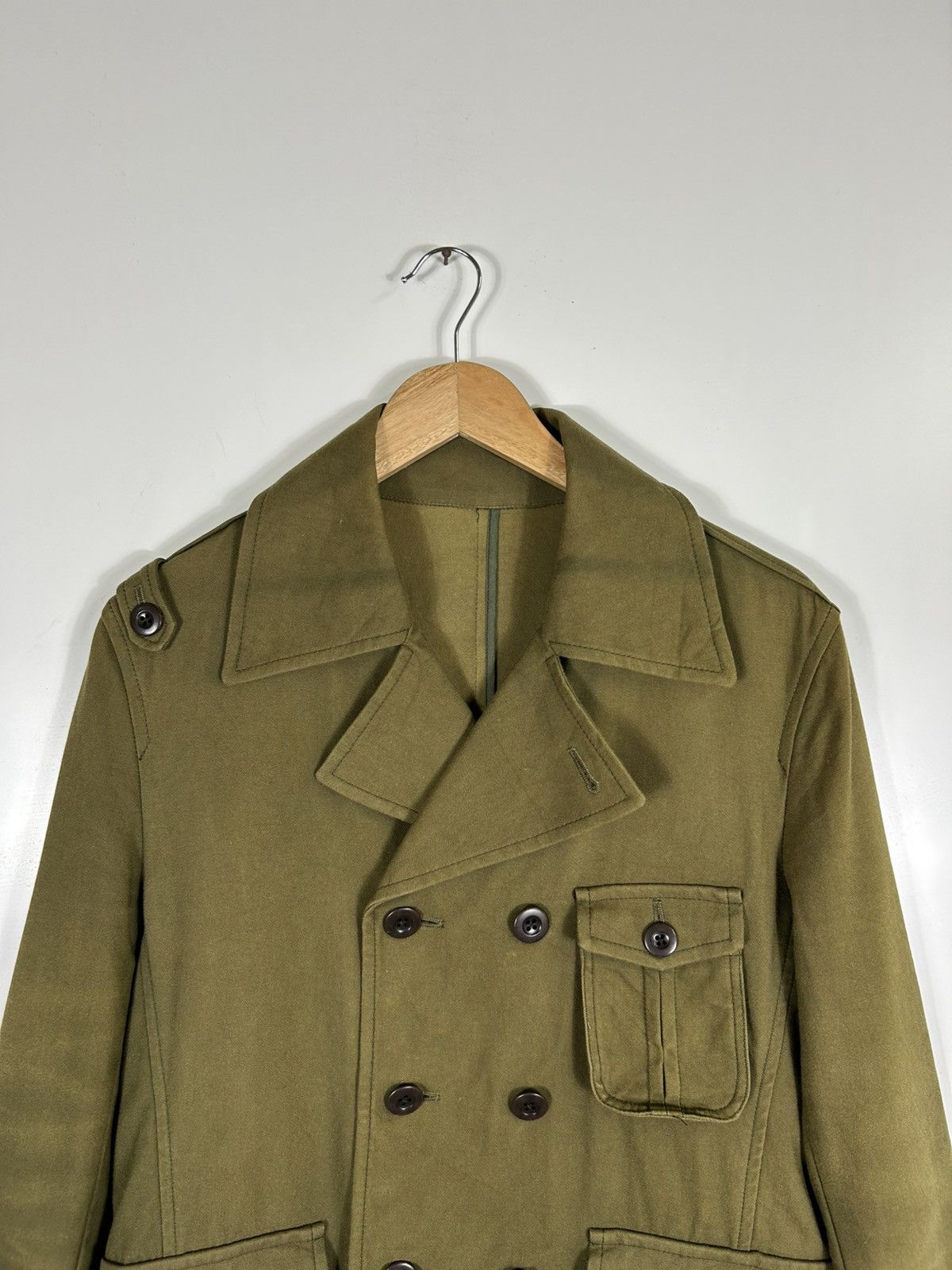 Japanese Brand 🔥Quadro Workwear Style Double Breast Coat Jacket Size US S / EU 44-46 / 1 - 4 Thumbnail