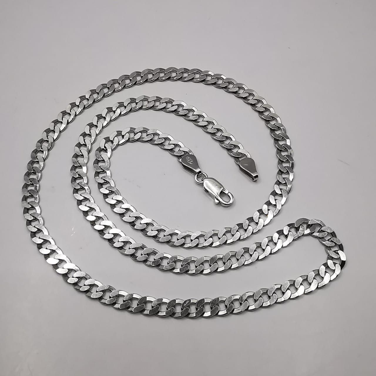 Sterling Silver Vintage Jewelry Chain Necklece,925 Sterling Silver 18,46g Size ONE SIZE - 1 Thumbnail