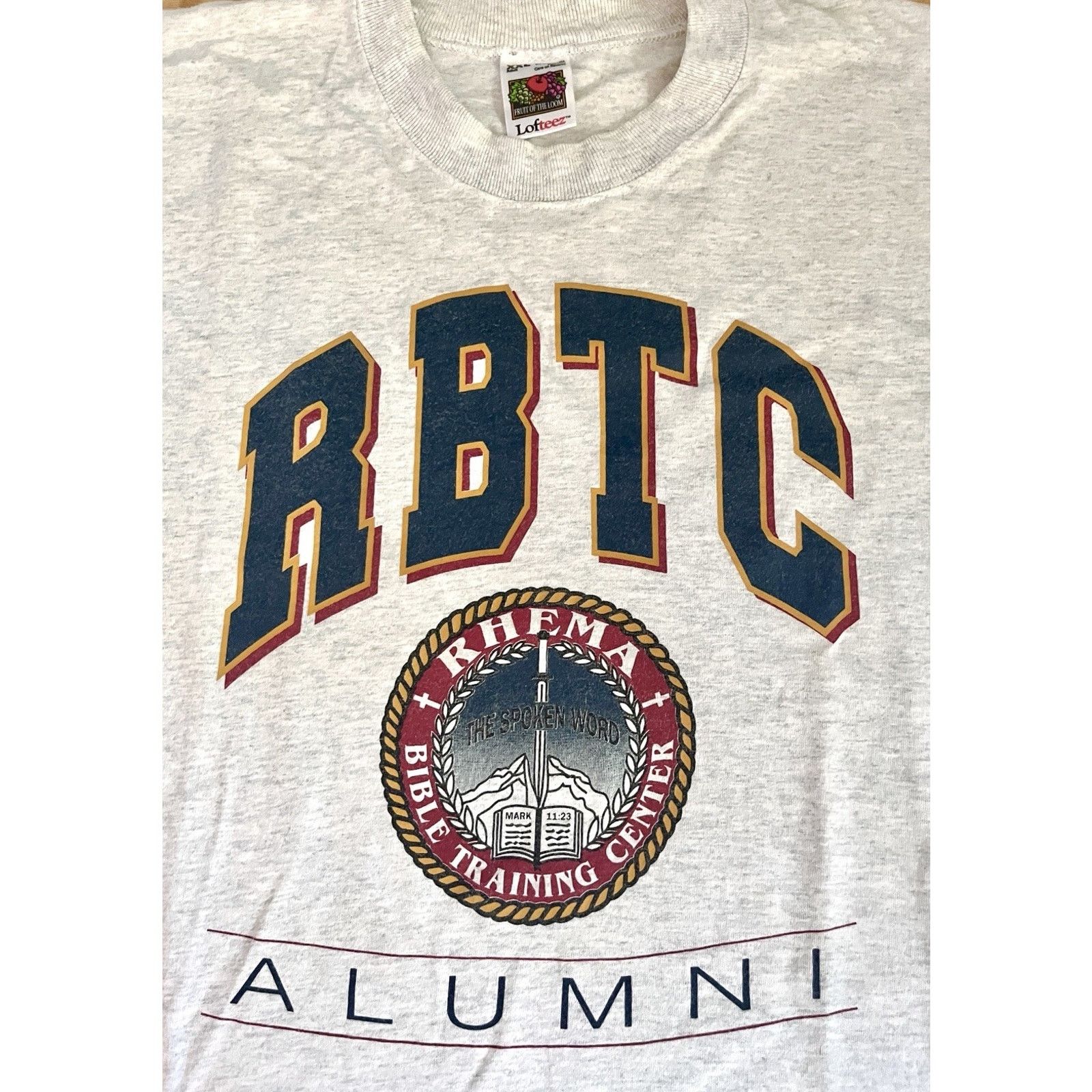 Fruit Of The Loom Vintage 90s XXL Christian Bible College T-Shirt FOTL Unisex Size US XXL / EU 58 / 5 - 2 Thumbnail