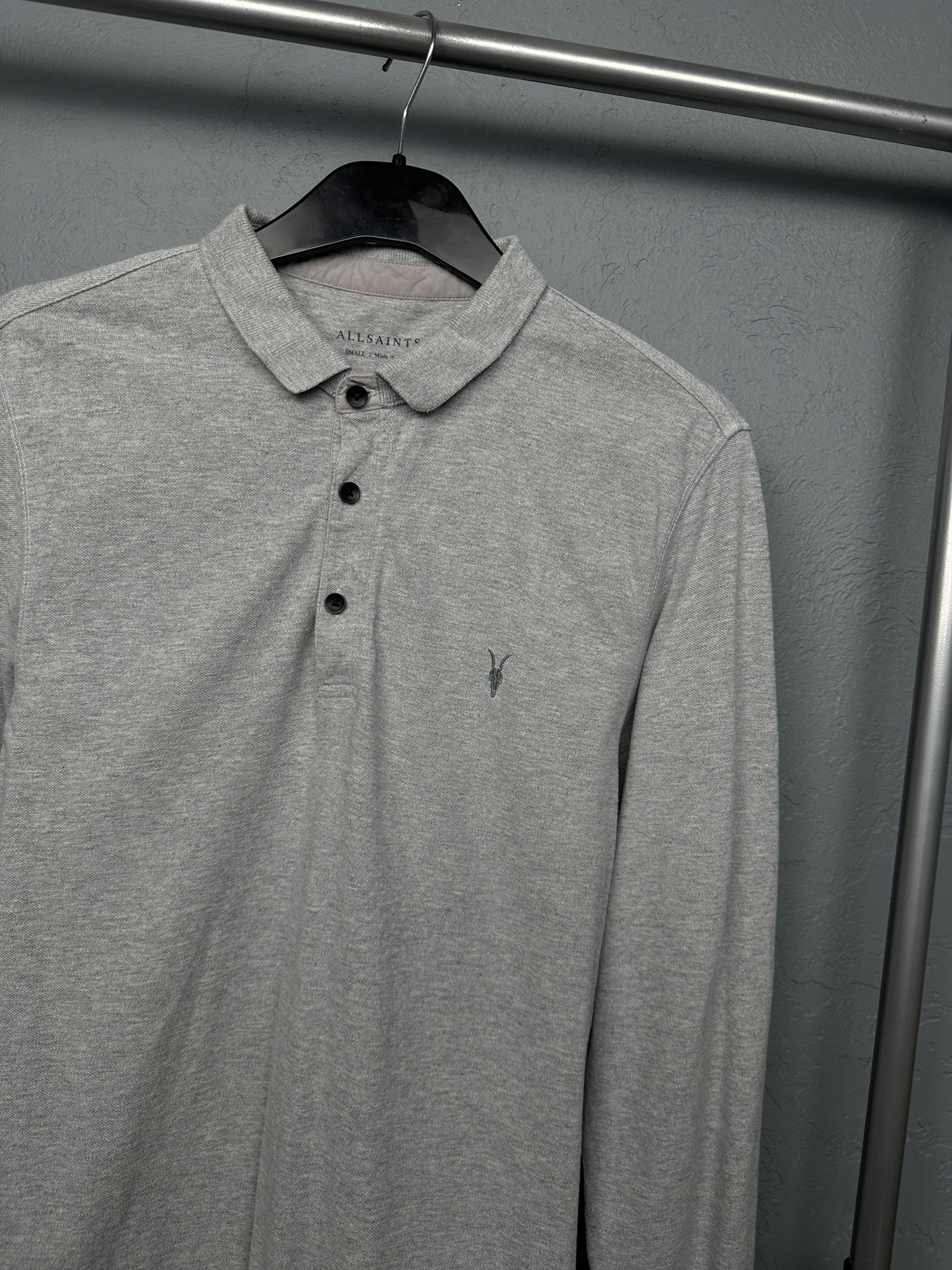 Allsaints Allsaints Mens Reform Long Sleeve Polo Shirt Size US S / EU 44-46 / 1 - 2 Thumbnail