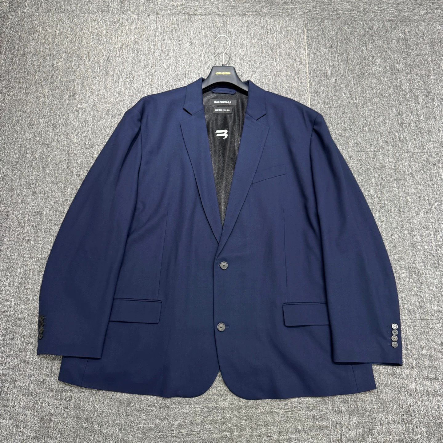 Balenciaga Blue Single-Breasted Blazer - Size M Size US M / EU 48-50 / 2 - 1 Thumbnail