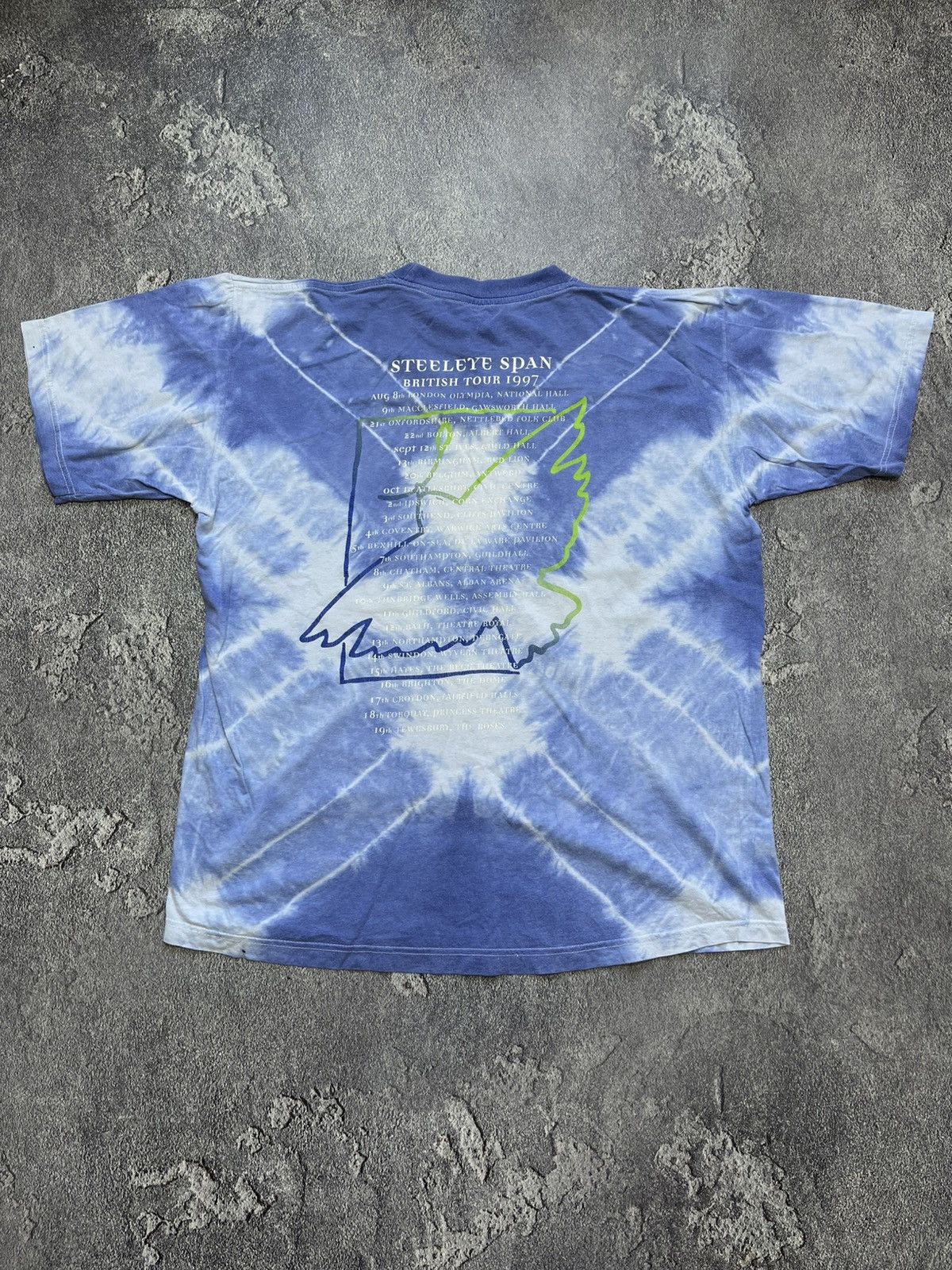 Band Tees × Vintage Steeleye Span Tie Dye Shirt UK Tour 97 Folk Rock Band Men's Size US XL / EU 56 / 4 - 3 Thumbnail