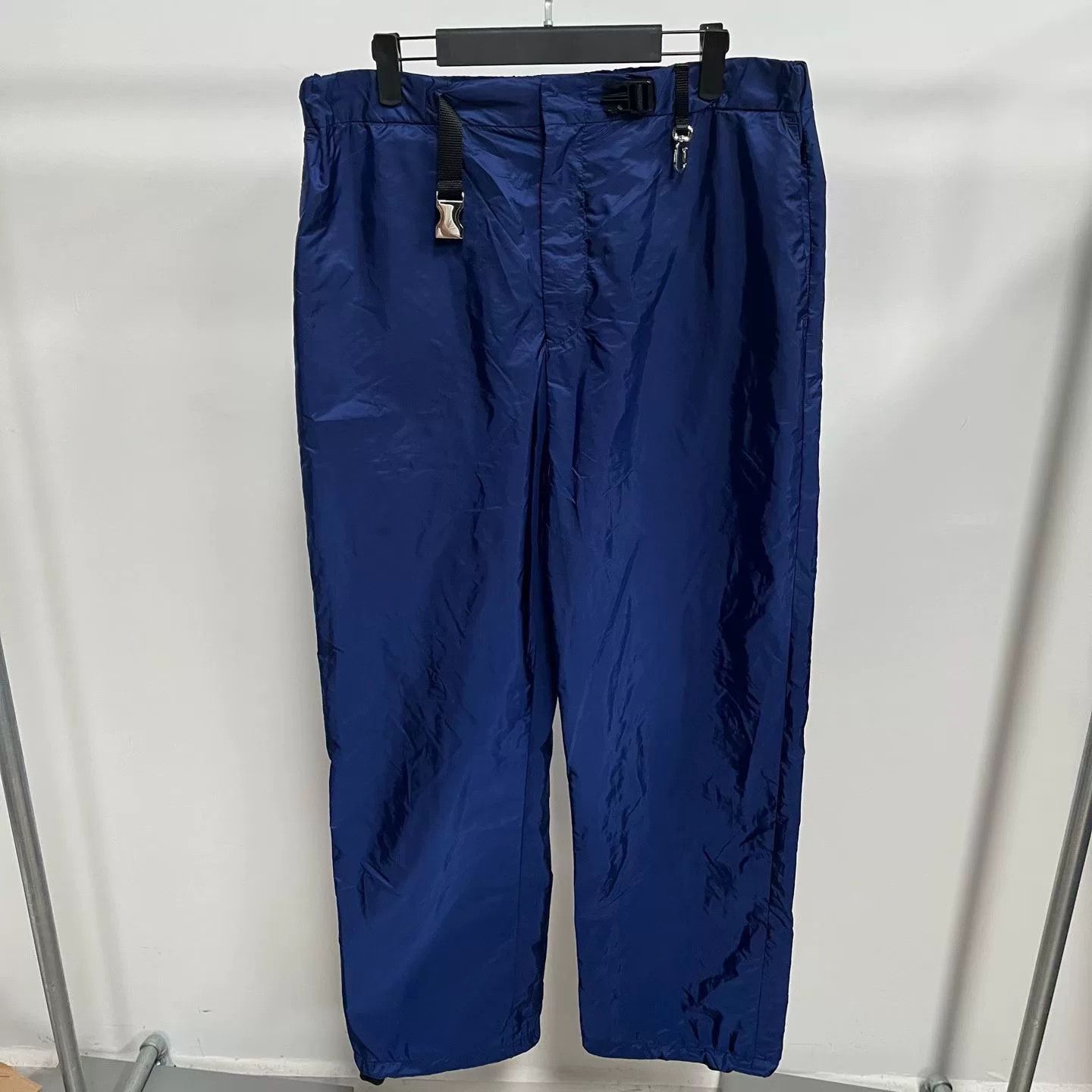 Prada Prada Blue Rear Metal Triangle Logo Trousers Size US 42 / EU 58 - 1 Thumbnail