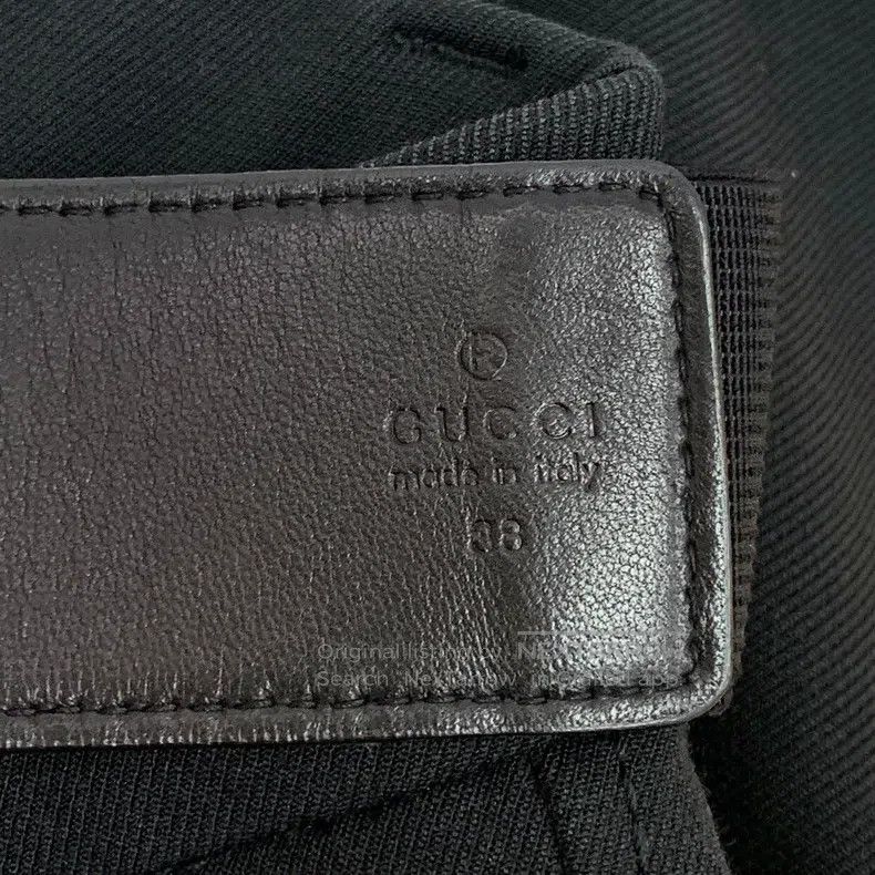 Gucci gucci Black horse buckle patchwork cotton casual trousers Size 25" / US 0 / IT 36 - 5 Thumbnail