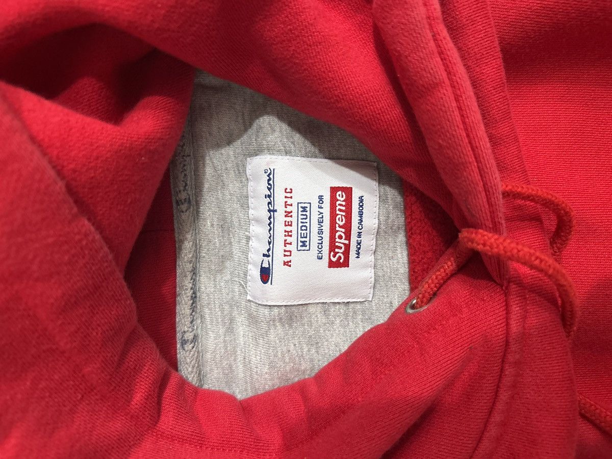 Champion × Supreme Supreme x Champion Streetwear 19/20 F/W 2010s Red Hoodie Size US M / EU 48-50 / 2 - 5 Thumbnail