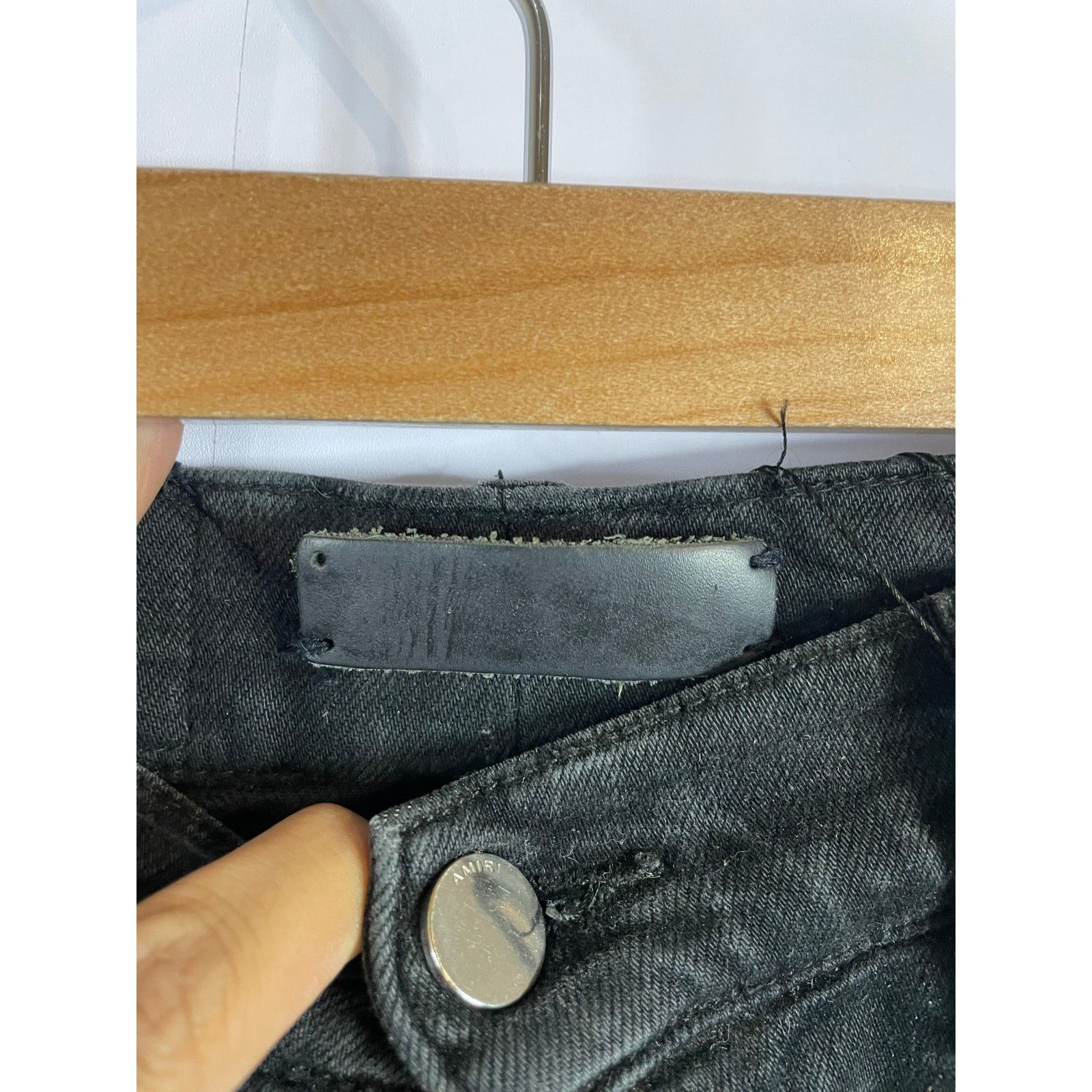 Amiri Amiri MX1 Black Black Patch (Faded) Used Women's 29 Size 29" - 2 Thumbnail