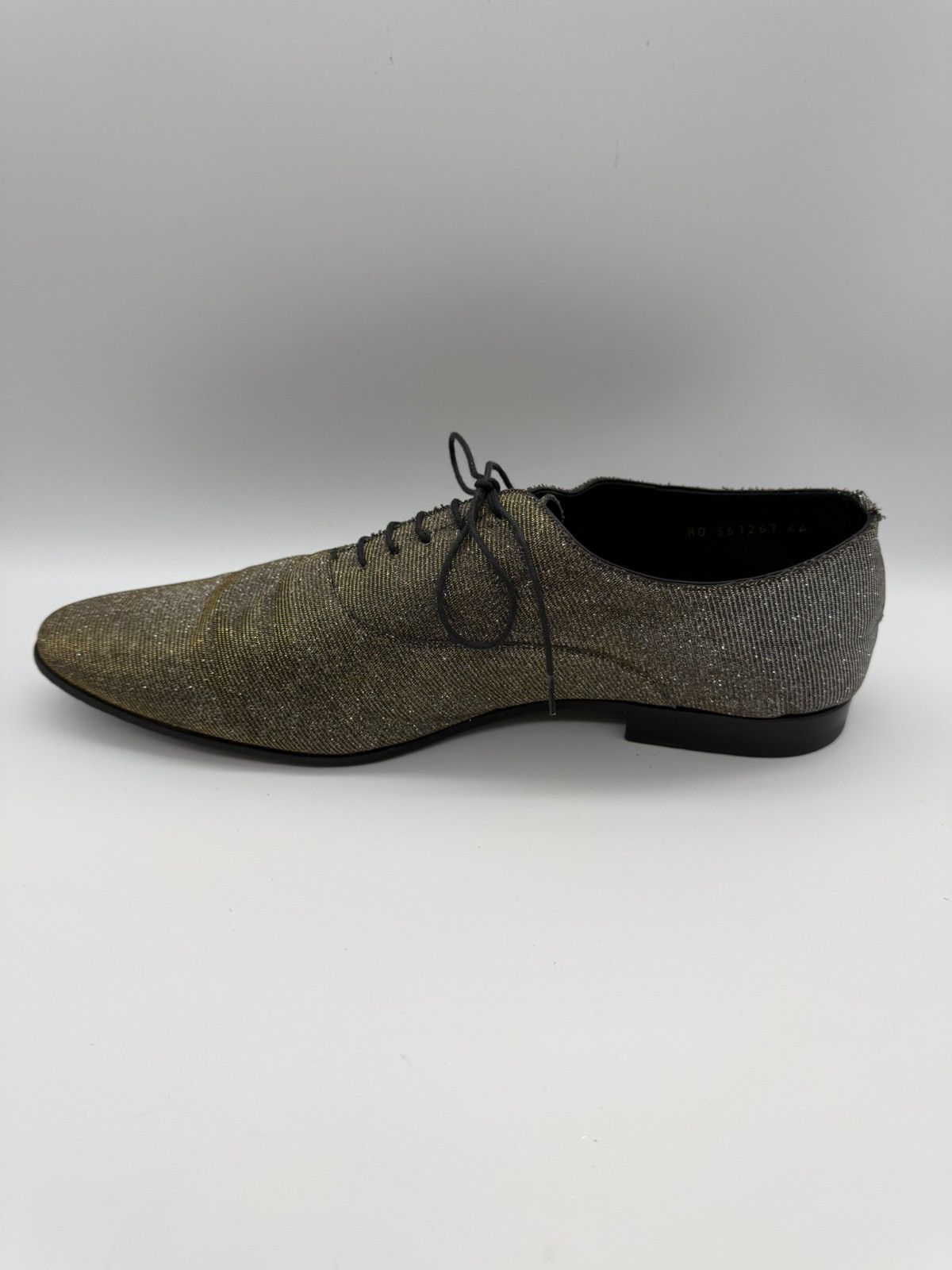 Saint Laurent Paris SAINT LAURENT PARIS-Gold/Silver Lurex Metallic Oxford Derby Size US 11 / EU 44 - 10 Thumbnail
