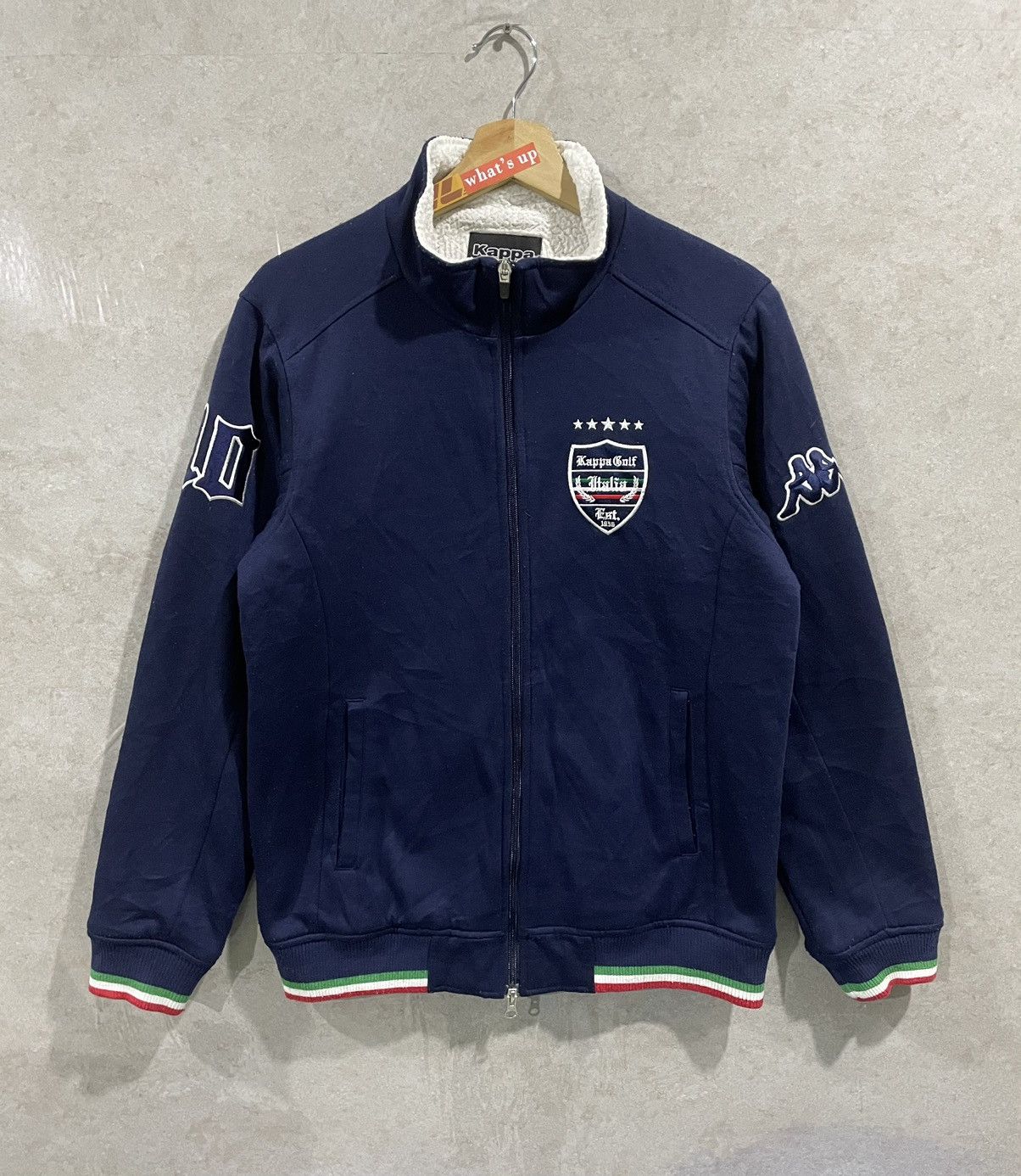 Kappa × Vintage Vtg Kappa Sweater Zip Up Fleece Inside Size US M / EU 48-50 / 2 - 1 Thumbnail