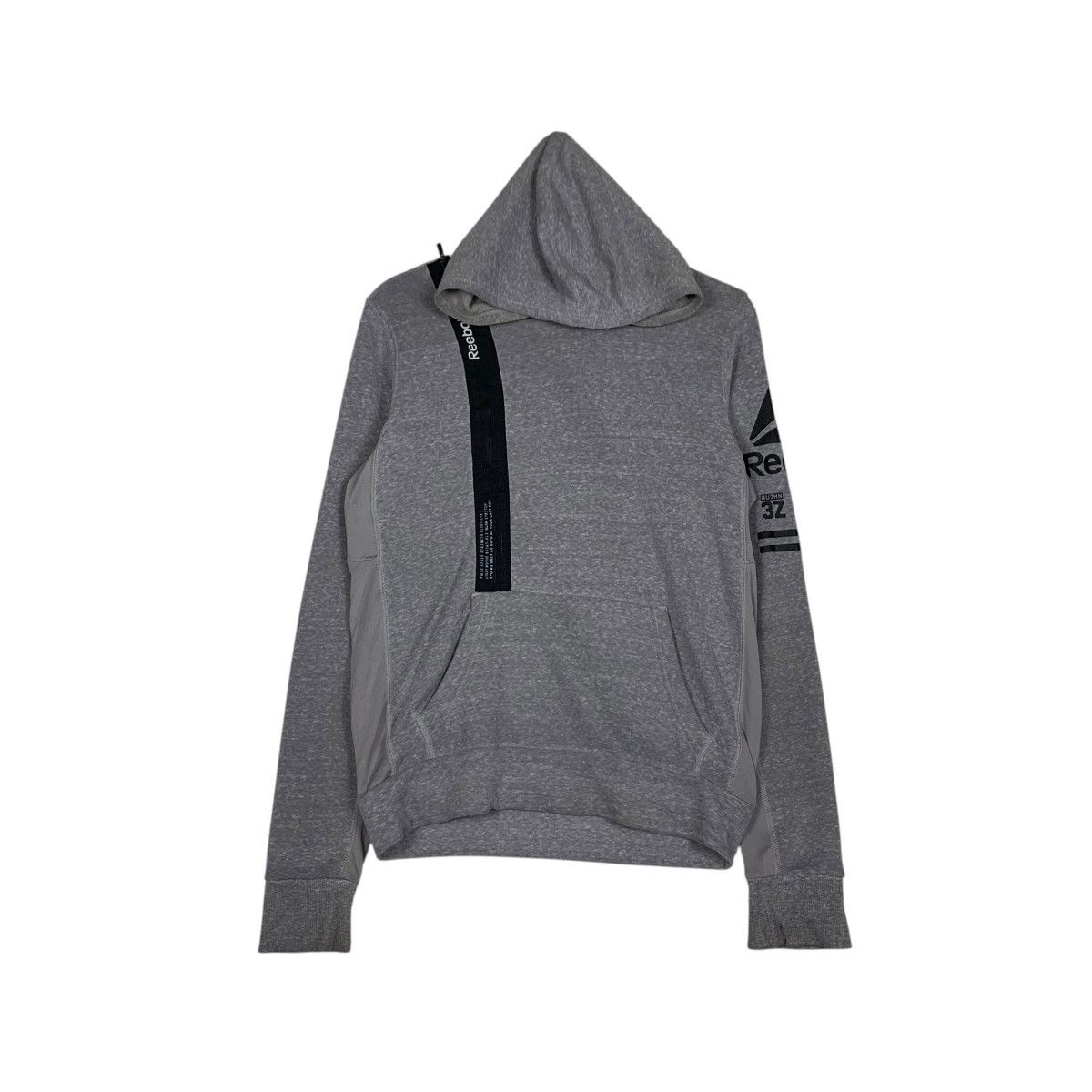 Reebok REEBOK Asymmetrical Half Zip Pullover Hoodies #1522-C68 Size US S / EU 44-46 / 1 - 1 Thumbnail