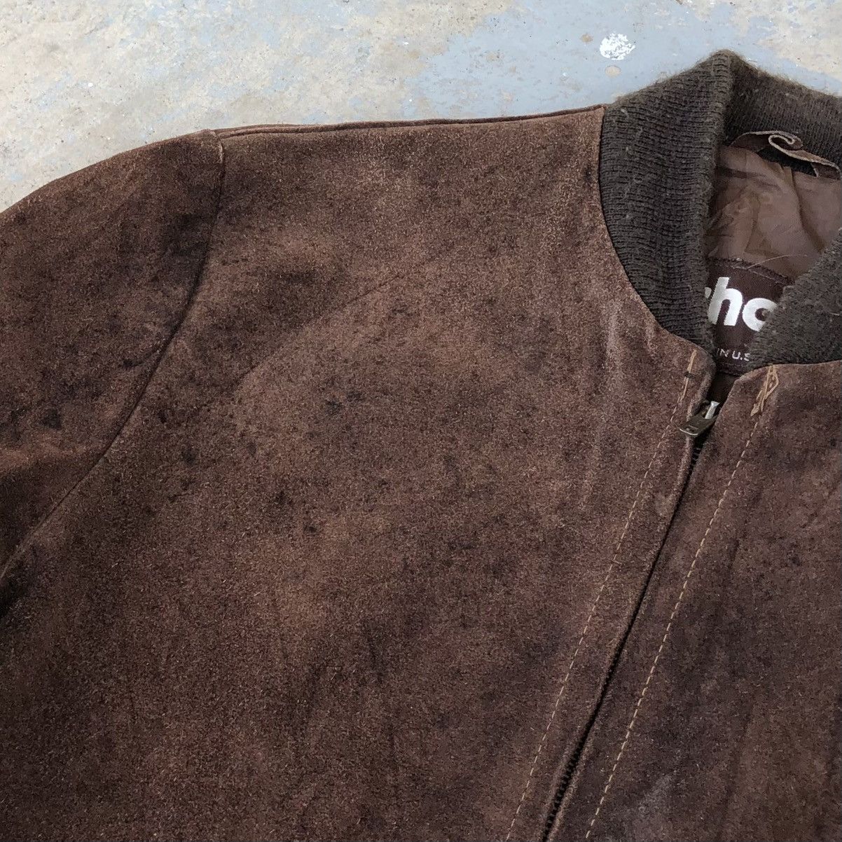 Schott Vintage SCHOTT NYC Suede Leather Bomber Jacket 🇺🇸 Size US M / EU 48-50 / 2 - 8 Thumbnail