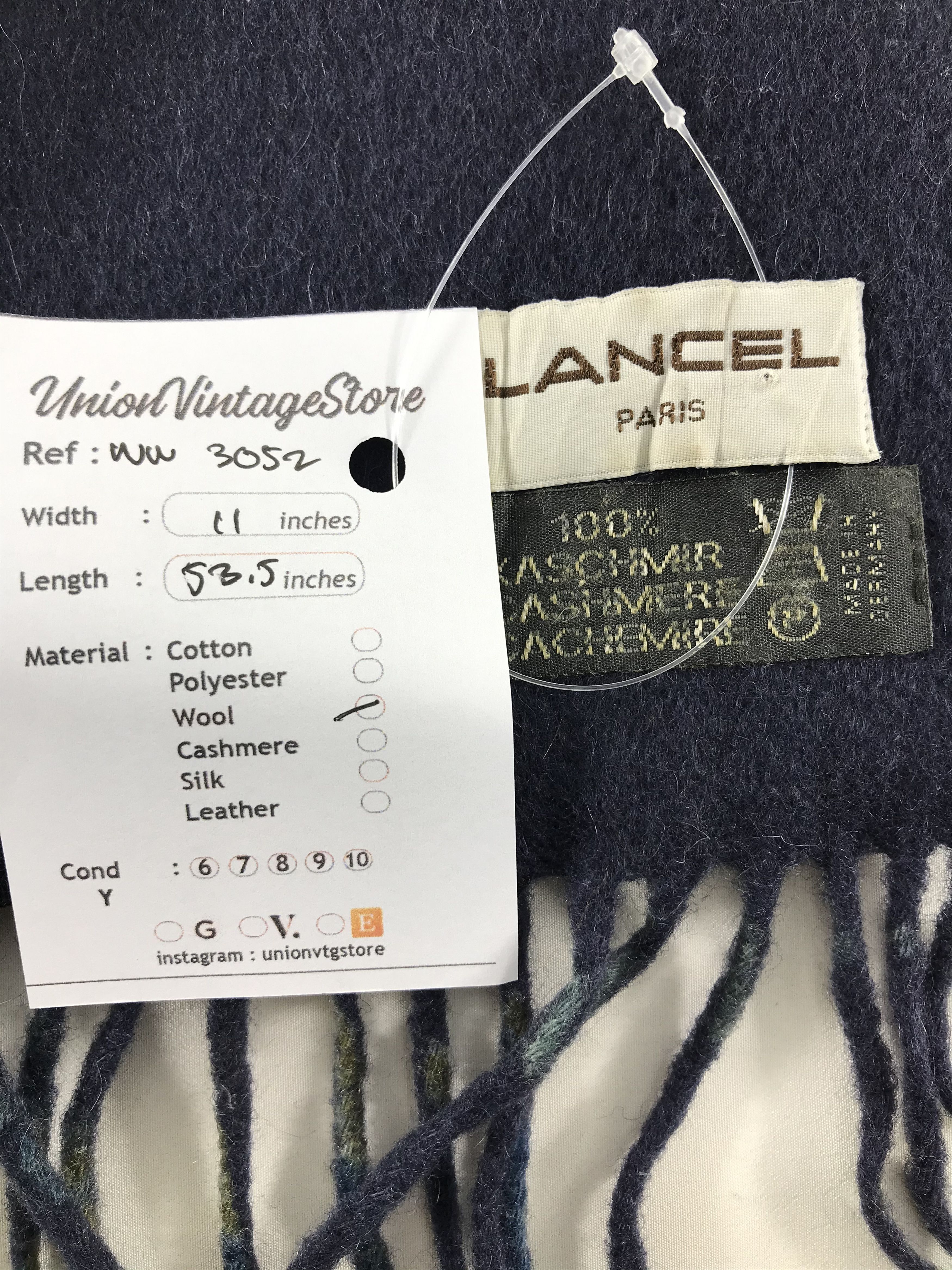 Lancel × Vintage Vintage Scarf / Muffler / Neckwear - WW3052 Size ONE SIZE - 5 Thumbnail