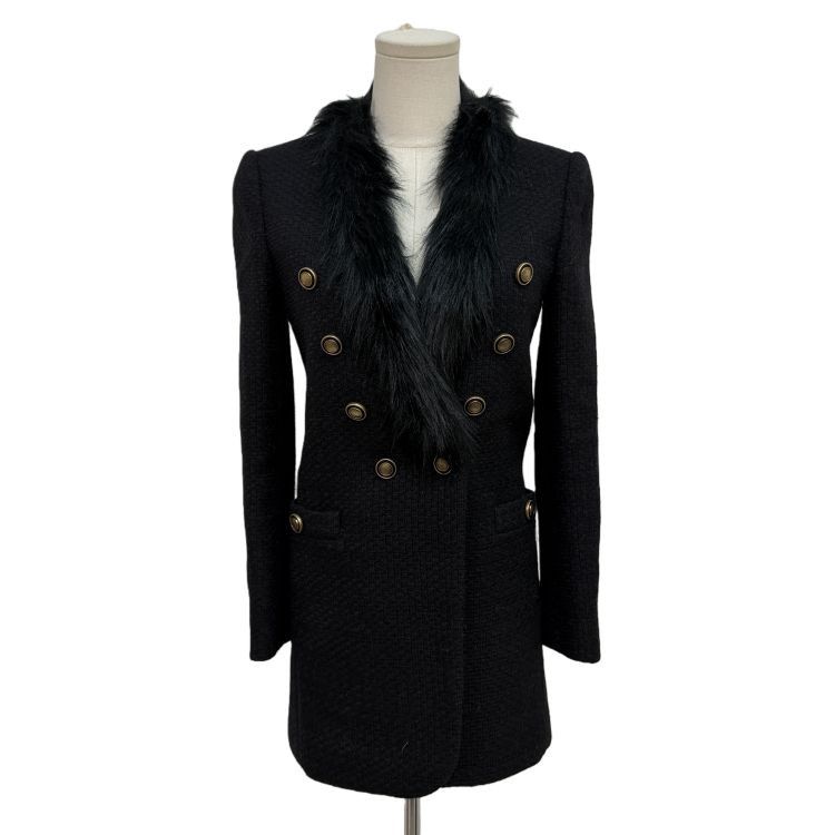 Saint Laurent Paris Saint Laurent Faux Fur Collar Jacket FR 38 Size S / US 4 / IT 40 - 1 Thumbnail