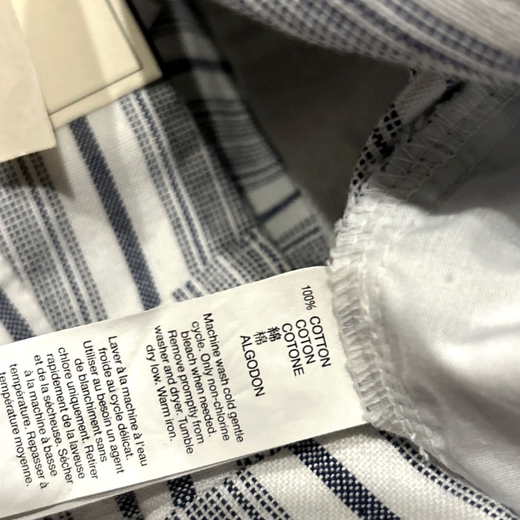 Gap Gap Khakis Women’s Size 12 Cotton Shorts Blue White NWT Knit Chino Pockets Casual Regular Front Flat 3” Inseam 12” Vintage No B19 Size 34" / US 12 / IT 48 - 4 Thumbnail