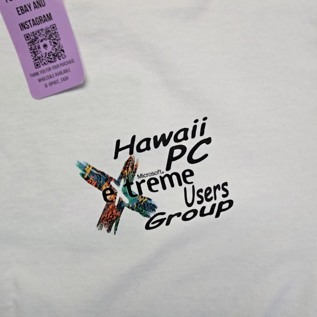 Vintage Vintage Hawaii PC Extreme Users Group XL Microsoft White Tee Size US XL / EU 56 / 4 - 5 Thumbnail