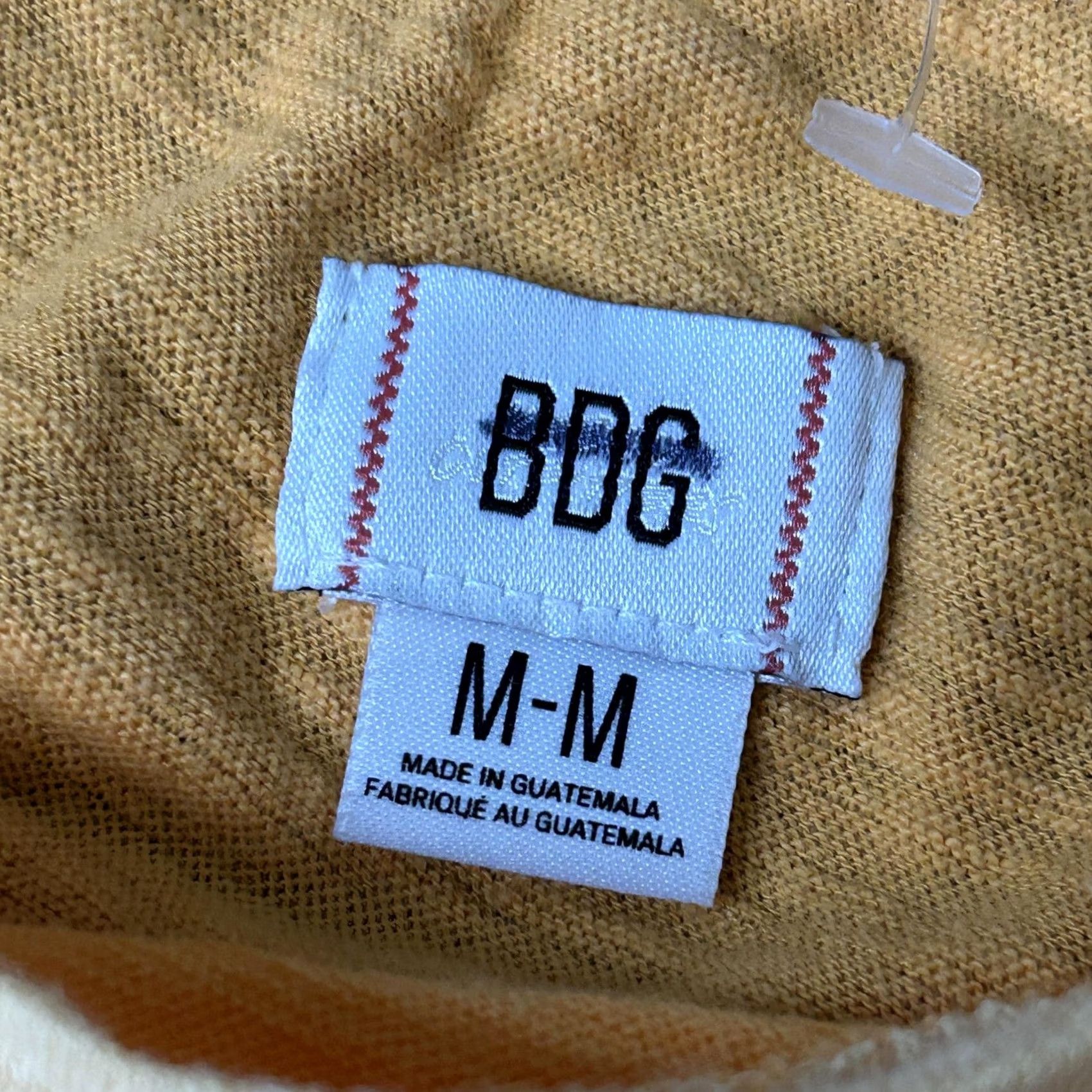 Bdg BDG Shirt Womens Medium Orange Colorblock Cropped Scoop Neck Pocket Tee Top Size M / US 6-8 / IT 42-44 - 4 Thumbnail