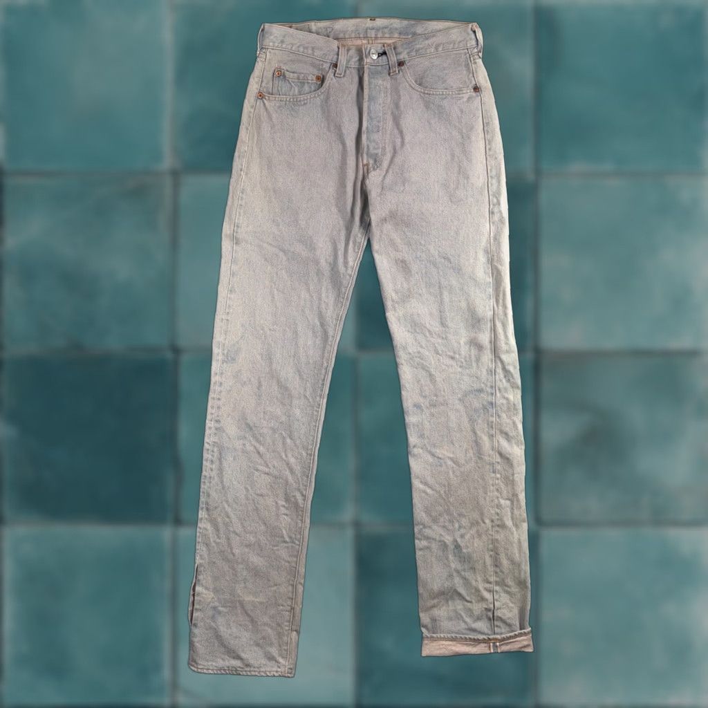 Levi's VINTAGE Levi's 501 Jeans 32x40 Button Fly Blue Denim Straight Classic 80s USA Mens Jeans Size US 32 / EU 48 - 1 Thumbnail