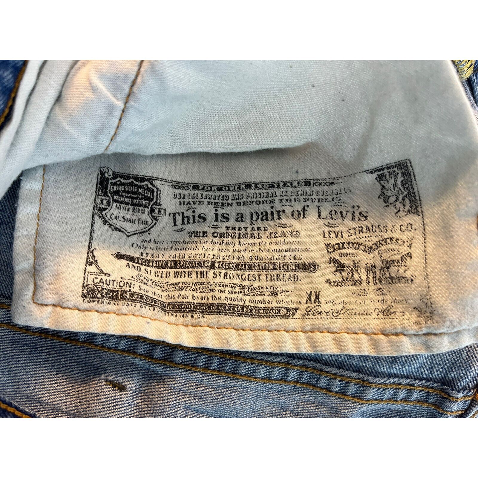 Levi's Levi Button Fly 501 38x32 Size US 38 / EU 54 - 3 Thumbnail