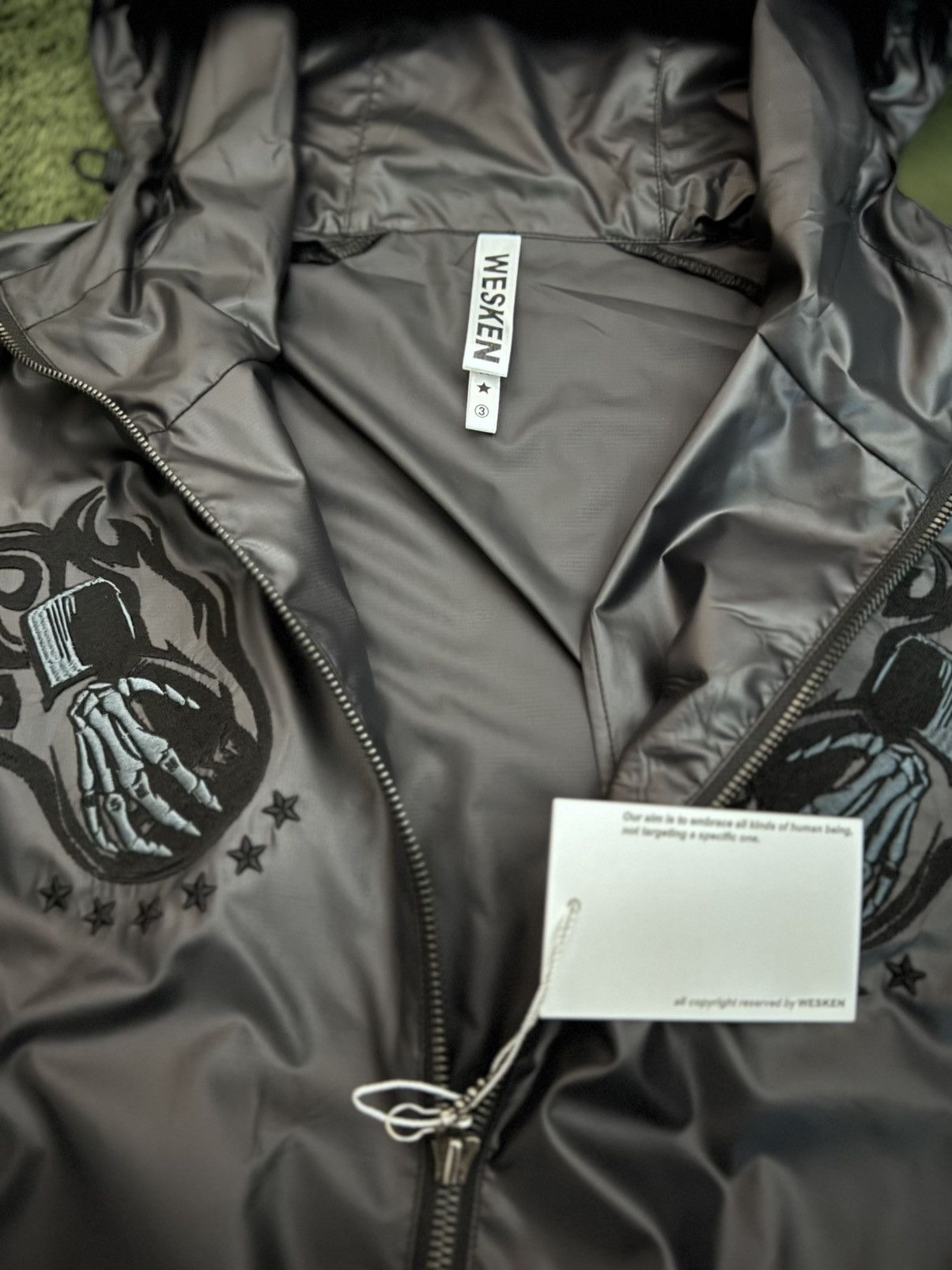 Japanese Brand [3] WESKEN (korean brand) ball chain embroidery windbreaker Size US XL / EU 56 / 4 - 3 Thumbnail