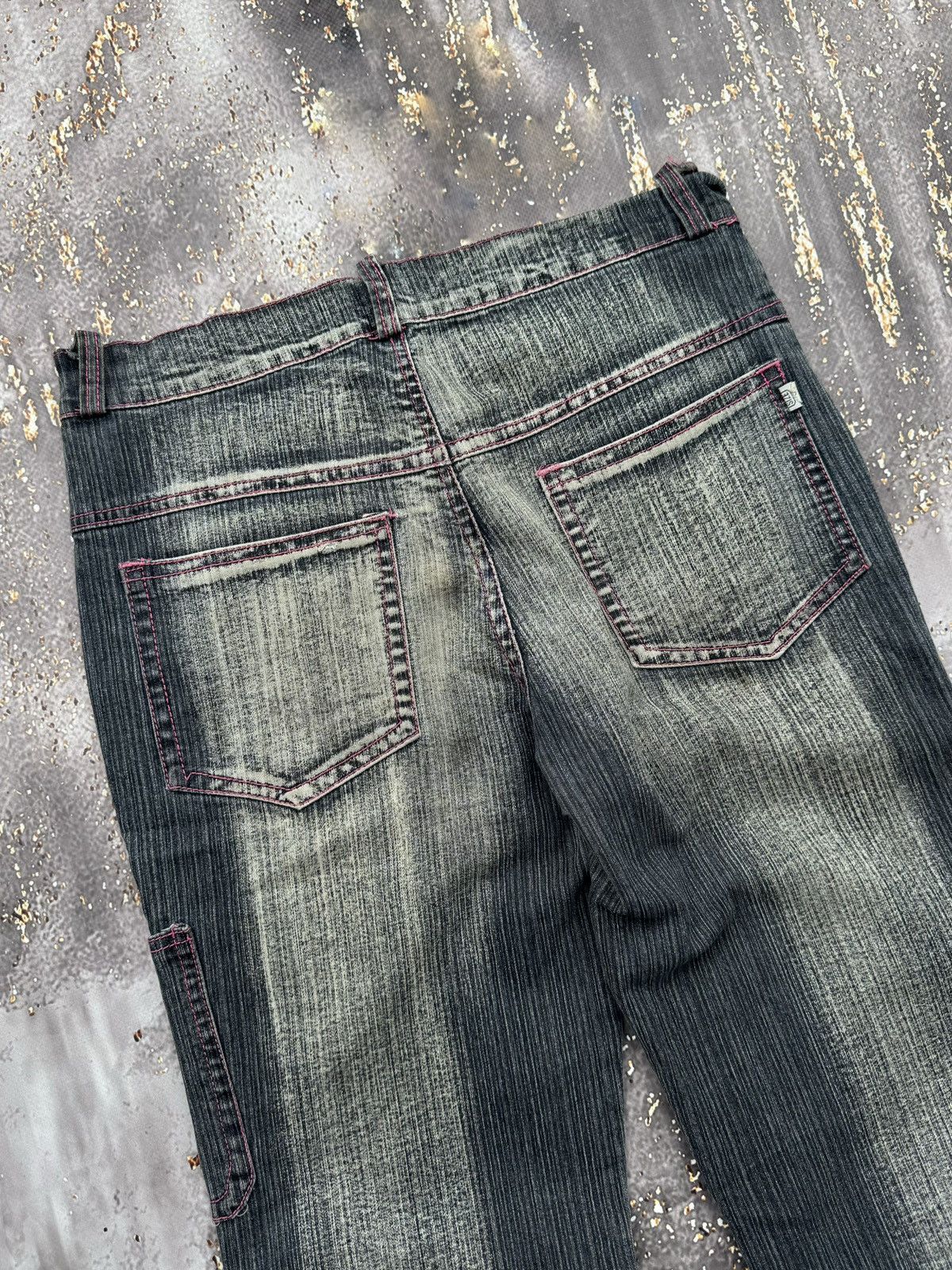 Vintage Vintage Cargo Flared Worn Jeans Size 26" / US 2 / IT 38 - 11 Thumbnail