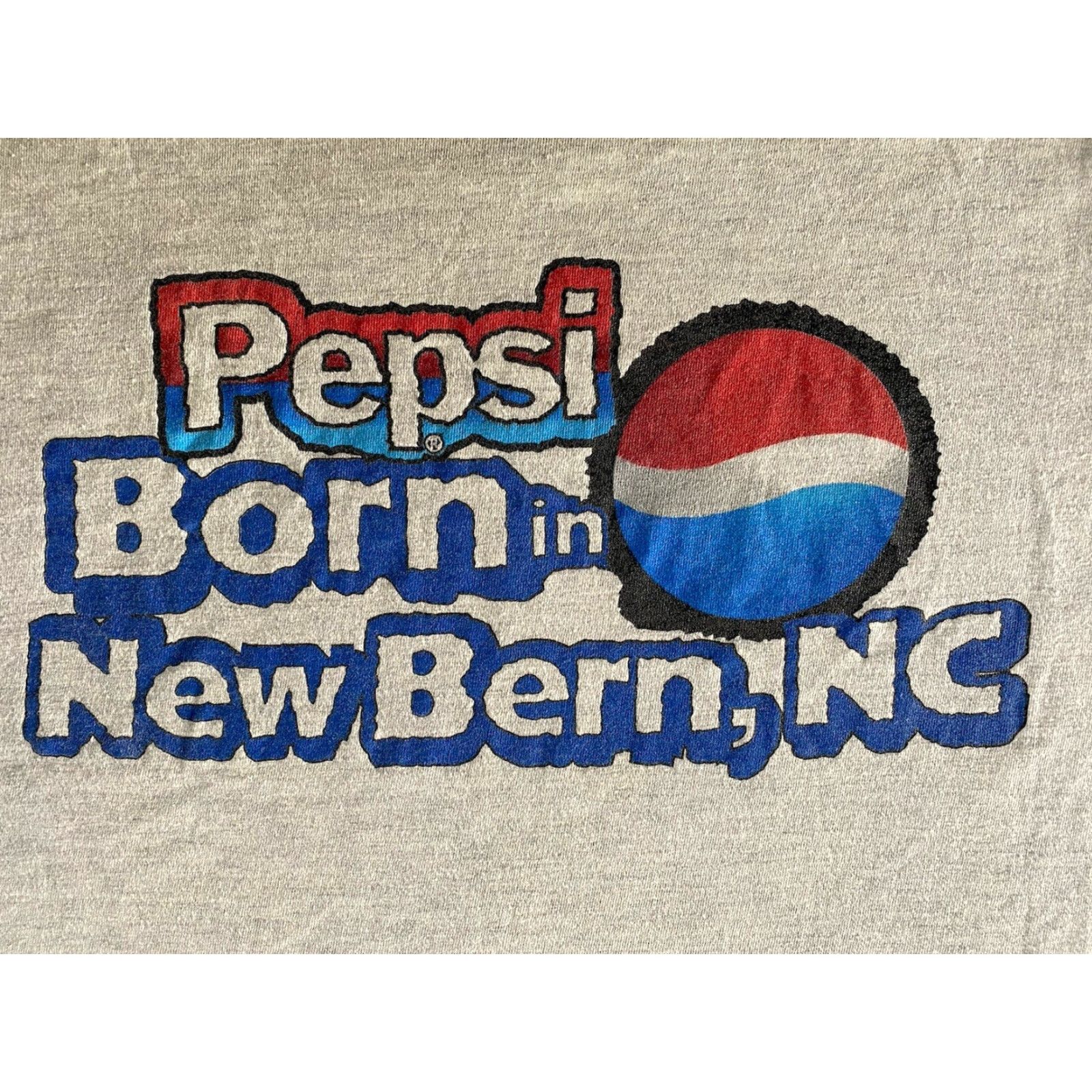 Hanes VINTAGE Hanes Beefy-T T-Shirt Adult 2XL Gray Men 90s Classic Grunge Pepsi Cola Birthplace New Bern NC Size US XXL / EU 58 / 5 - 4 Thumbnail
