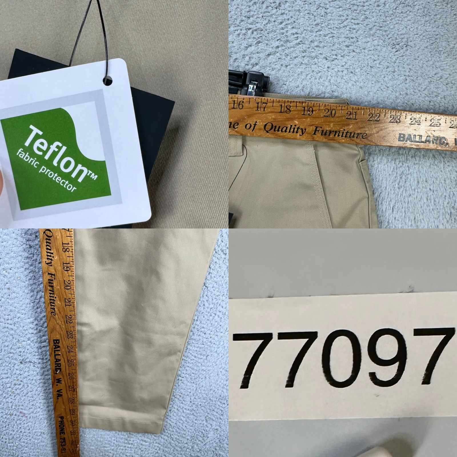 Vintage LAPG Terrain Flex Chino Pants 40X32 Tan Khaki Flat Front Straight Leg Casual Mens Pants Size US 40 / EU 56 - 8 Thumbnail