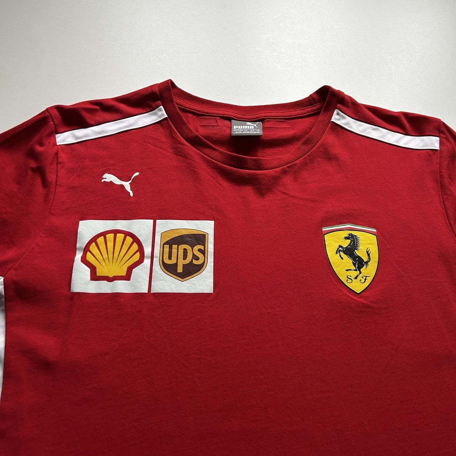 Ferrari PUMA Scuderia Ferrari T Shirt Vintage Y2K Promo Size XL Red Size US XL / EU 56 / 4 - 2 Thumbnail