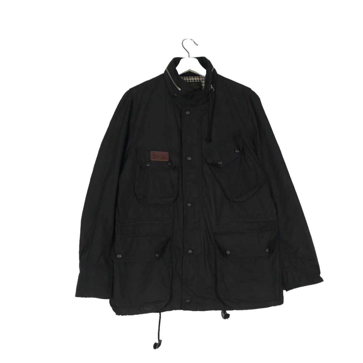 Japanese Brand × RUDE GALLERY 🔥 RUDE GALLERY BLACK REBEL WAXED BRITISH MILLERAIN JACKET Size US M / EU 48-50 / 2 - 6 Thumbnail