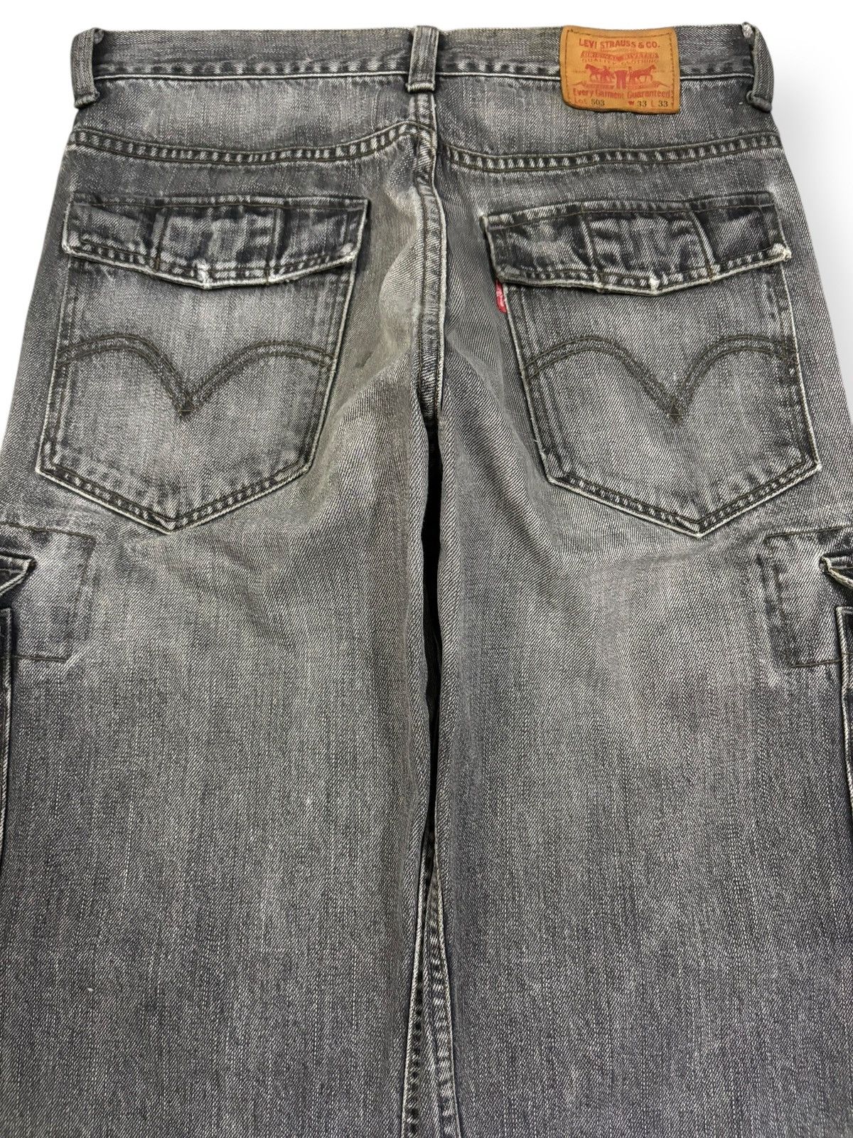 Levi's Vintage Levis 503 Faded Baggy Distressed Cargo Grunge Jeans Size US 32 / EU 48 - 11 Thumbnail
