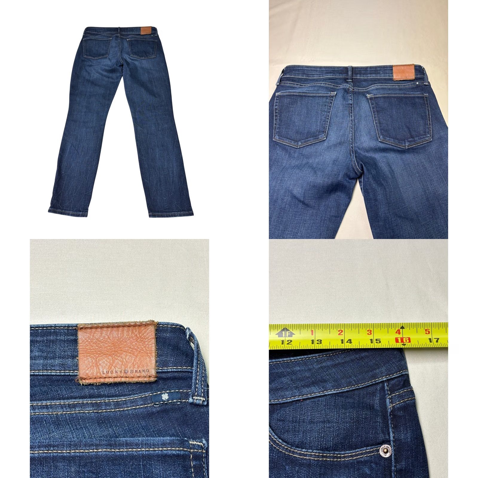 Lucky Brand Lucky Brand Lolita Capri Jeans Hobart Dark Wash Denim Size W32xL27 Women Cotton Blend 5-Pocket Stretch Crop Size 28" / US 6 / IT 42 - 8 Thumbnail