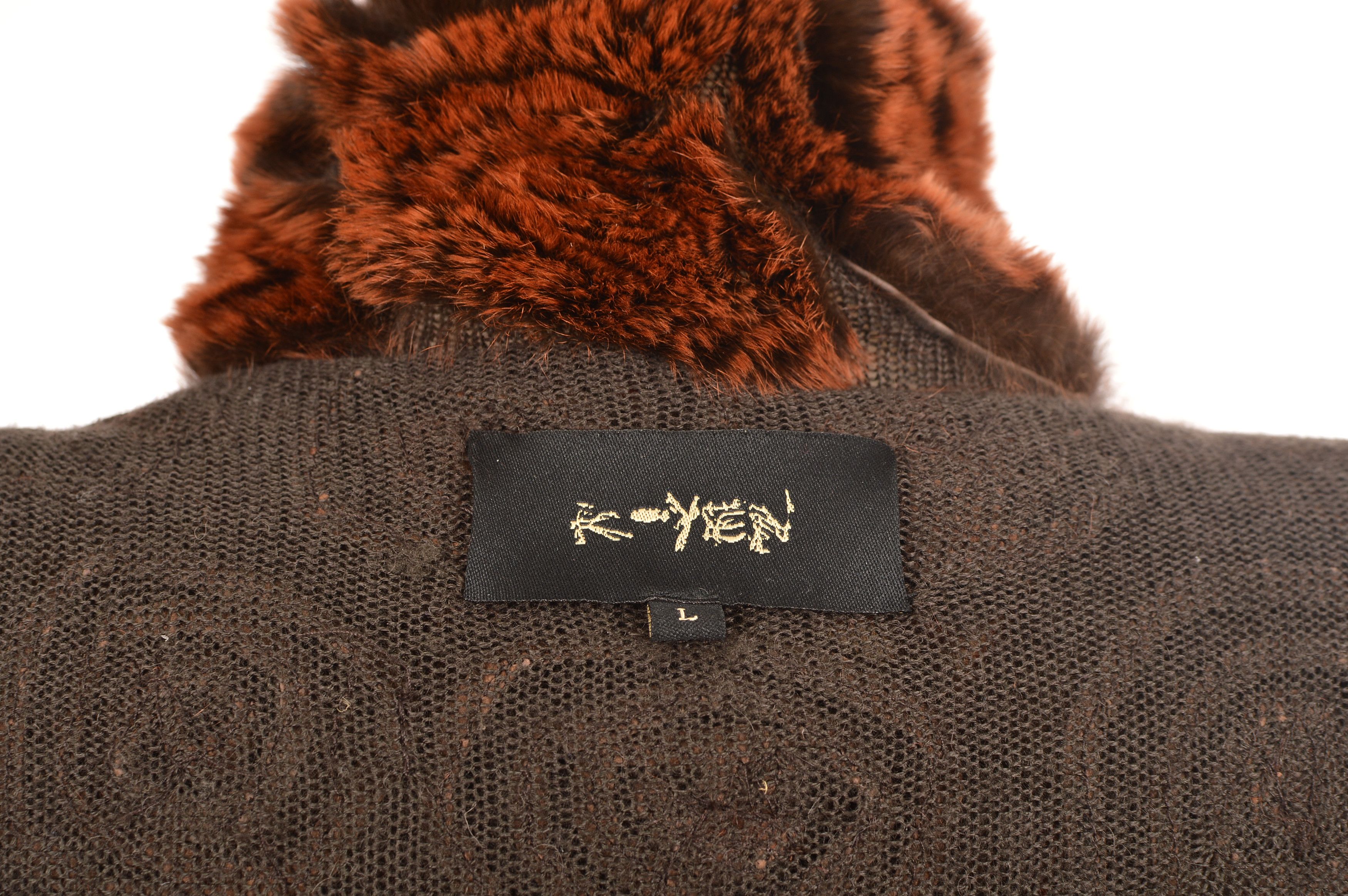 Vintage K-Yen Rabbit Fur Jacket Size L / US 10 / IT 46 - 6 Thumbnail