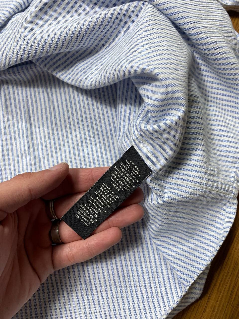 Polo Ralph Lauren × Ralph Lauren × Vintage Polo Ralph Lauren Vintage Mens Long Sleeve Striped Shirt Size US M / EU 48-50 / 2 - 19 Thumbnail