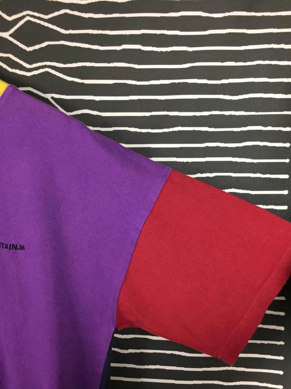 Japanese Brand Vtg Mountain Mania Color Block Crew Neck Outdoor Tee Size US L / EU 52-54 / 3 - 9 Thumbnail