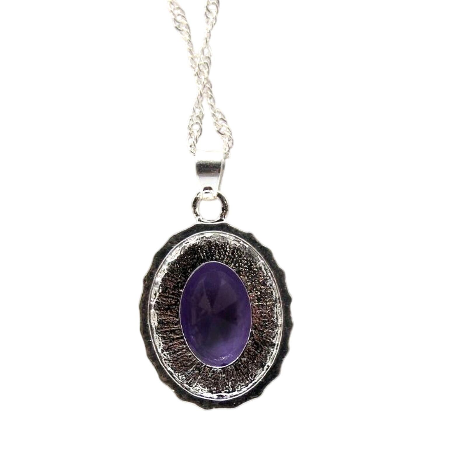Other Faux Amethyst & Rhinestone Necklace Earring Ring Set •Size 7 Size ONE SIZE - 6 Thumbnail
