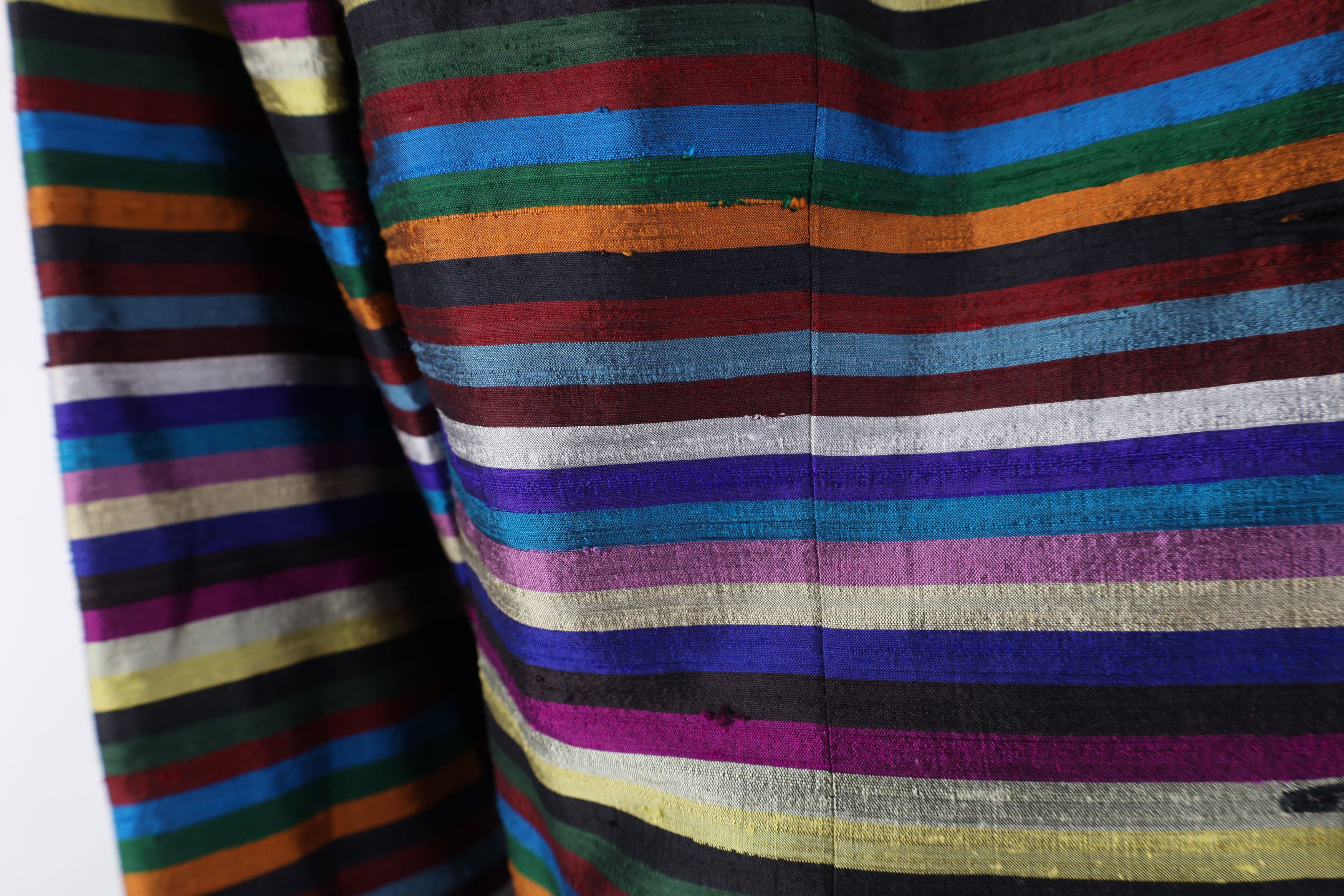Vintage Vintage 90s Streetwear Striped Suit Coat Blazer Jacket Size L / US 10 / IT 46 - 4 Thumbnail