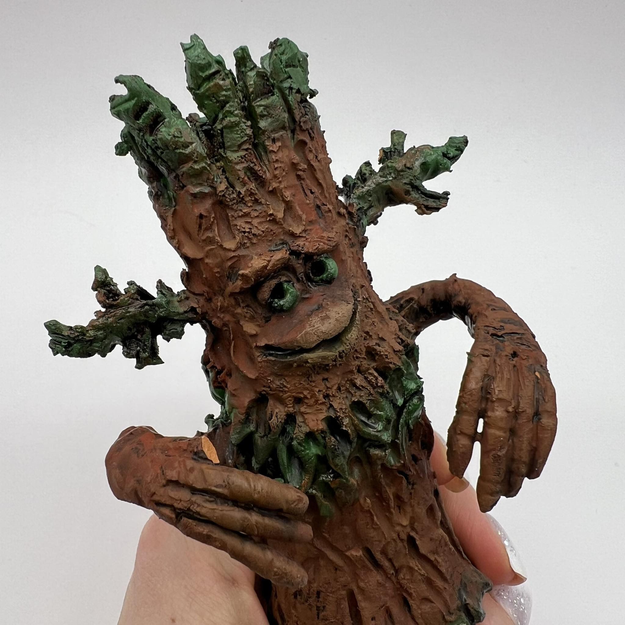 Handmade × Vintage Goblin Ceramic Figurine Spirit of Forest Character Handmade Size ONE SIZE - 7 Thumbnail