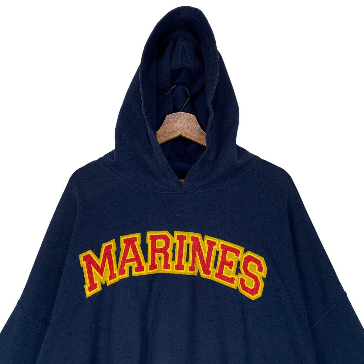 Gildan Marines Crop Top Hoodie Size 3XL / US 20-22 - 2 Thumbnail