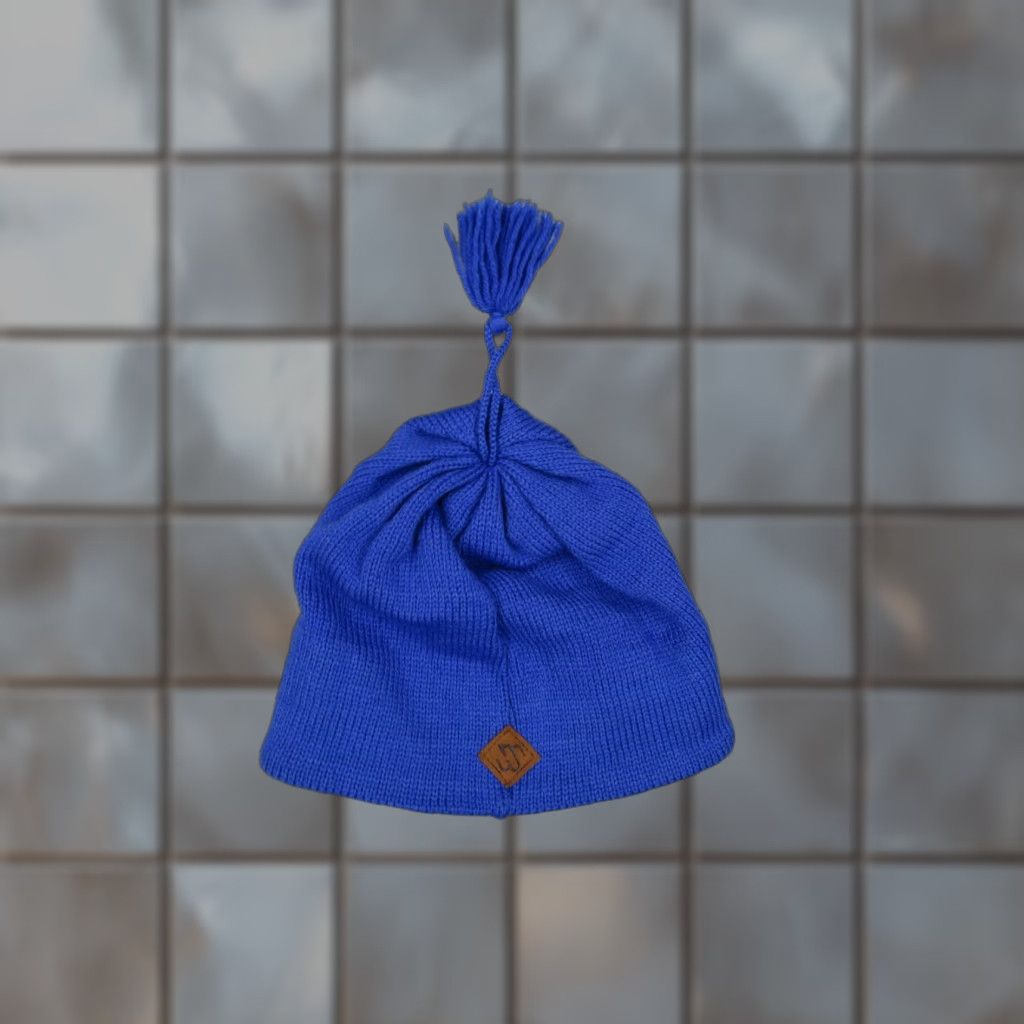 Vintage VINTAGE Merkley Headgear Hat Mens One Size Blue Wool Knit Ski Made in Canada Size ONE SIZE - 1 Thumbnail